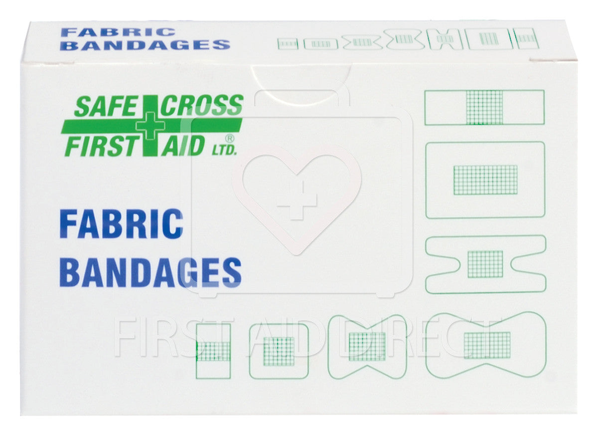 Premium Fabric Bandages - Assorted Sizes (25 Count/Box) for First Aid, Wound Care & Everyday Protection - Ideal for Home, Office, School & Travel First Aid Kits