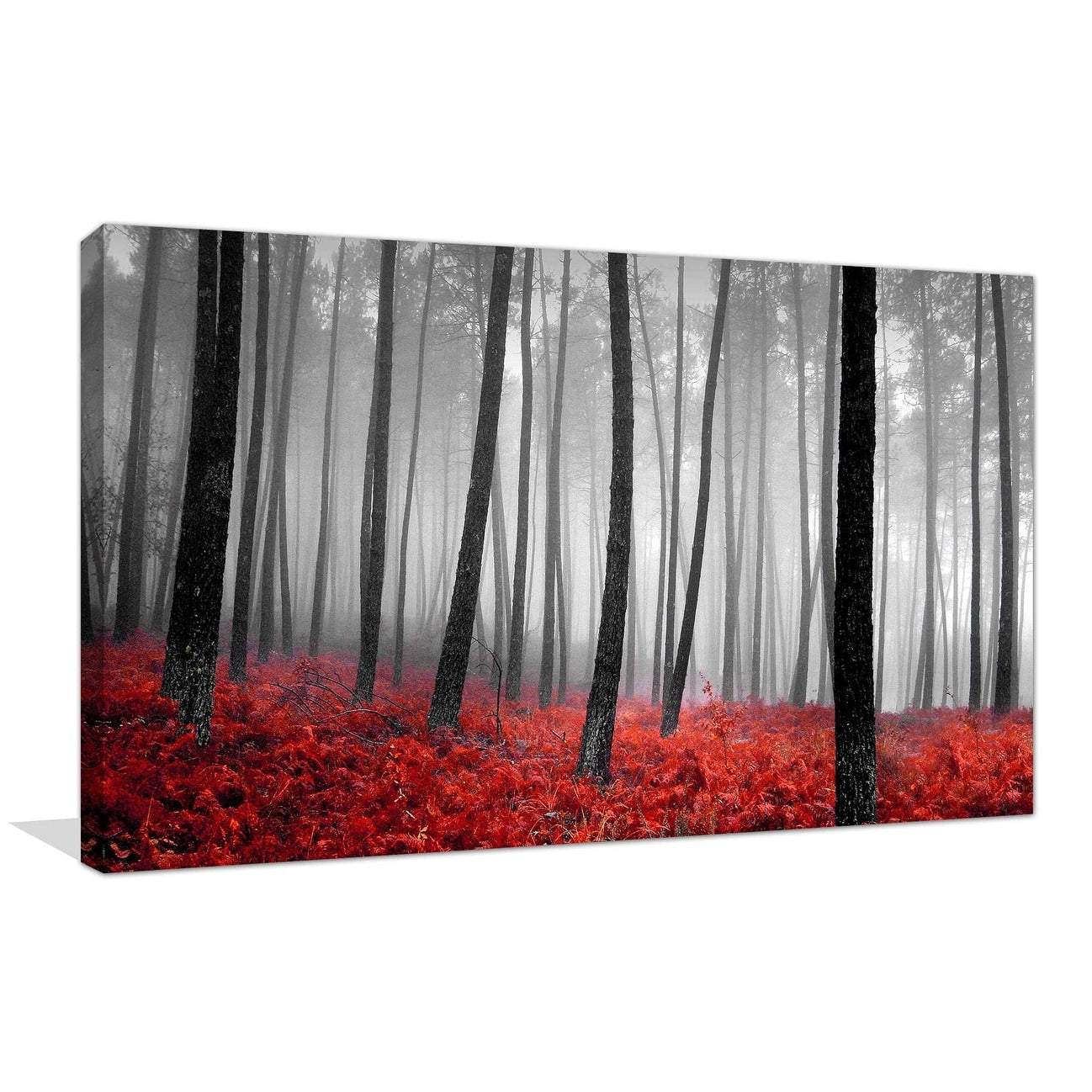 Autumn Woods Landscape Canvas Wall Art Print by PhotoINC Studio - Perfect for Living Room, Bedroom & Office Decor