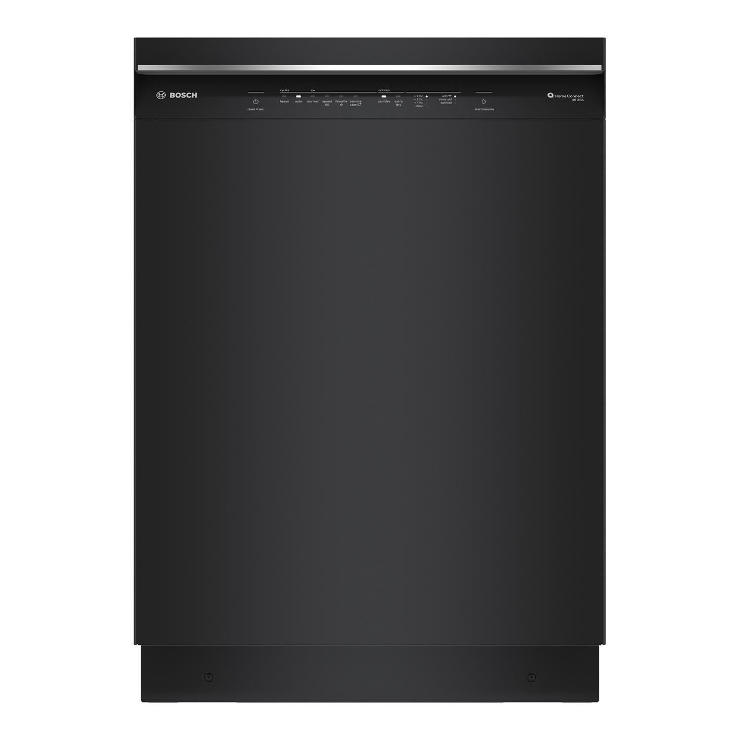 Bosch 24 Inch Black Smart Dishwasher with Home Connect & Third Rack - SHE53C86N | Energy Efficient, Ultra Quiet Operation | Perfect for Modern Kitchens & Large Families