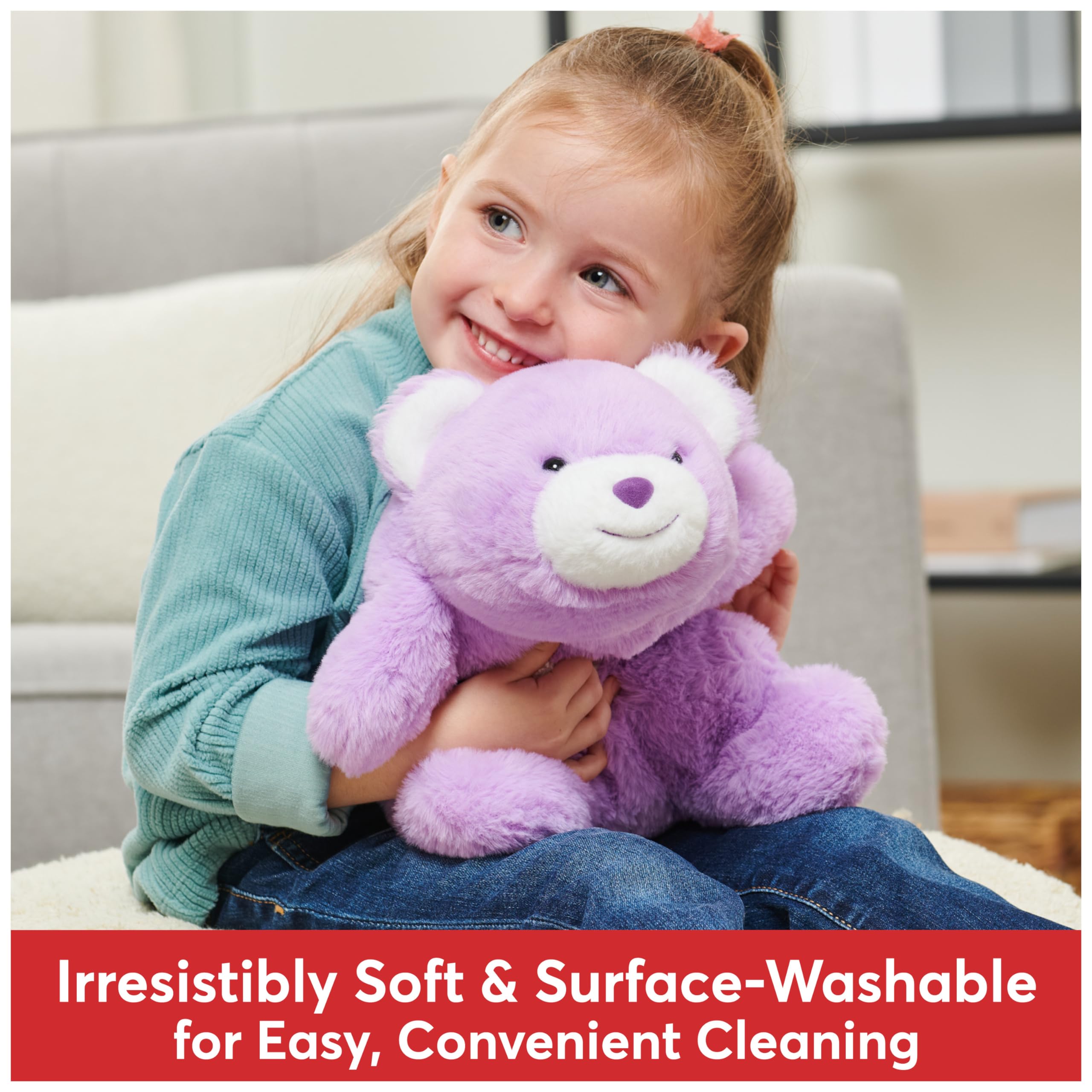 GUND Original Snuffles Teddy Bear - Soft Purple Stuffed Animal Plush Toy for Kids Ages 1+ (10 Inch) | Perfect for Cuddling, Baby Gifts & Nursery Decor
