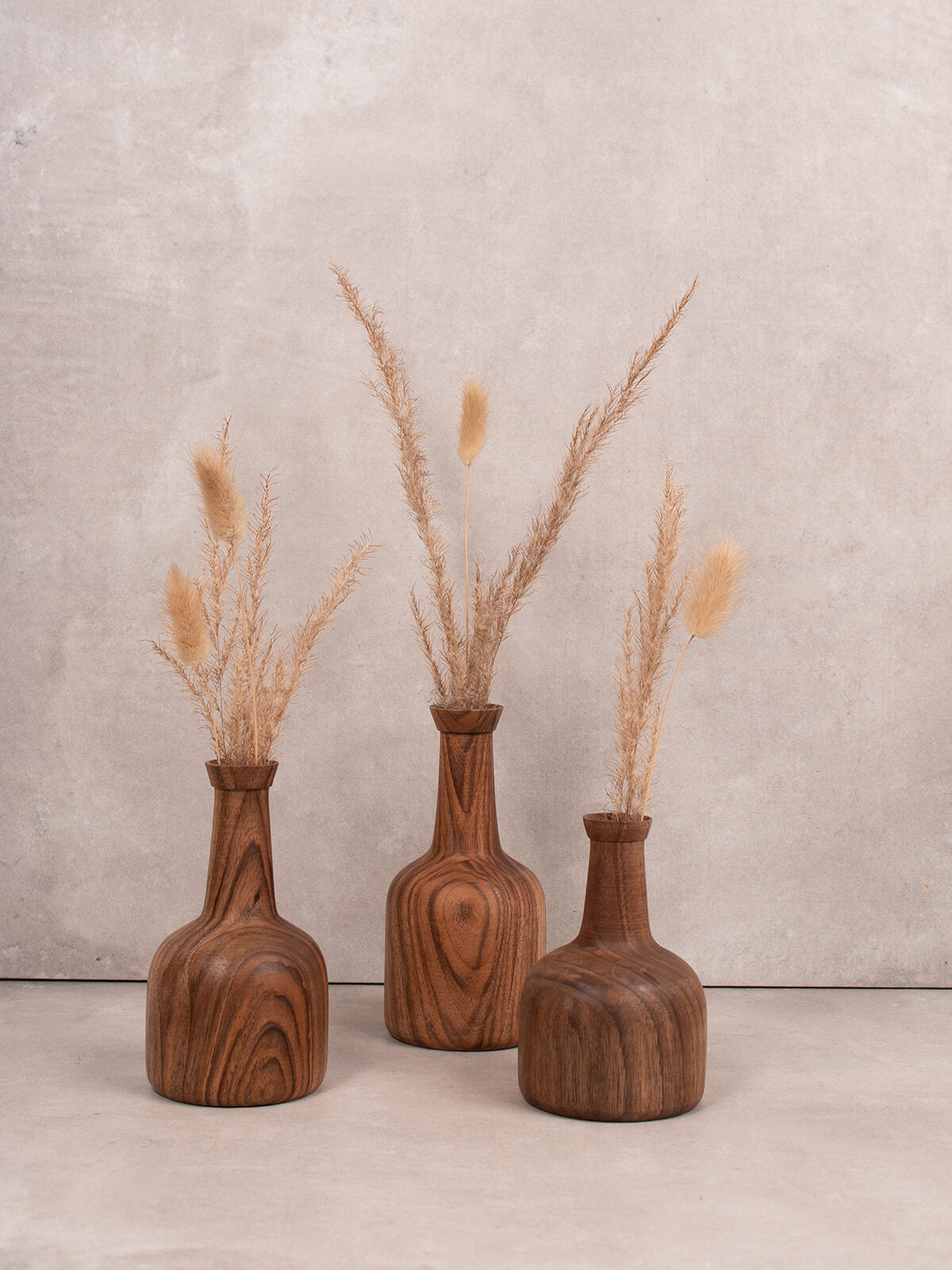Handcrafted Walnut Wood Mini Vase - Stevie Style | Small Decorative Vase for Home, Office & Wedding Centerpieces | Perfect for Flowers, Succulents & Table Decor