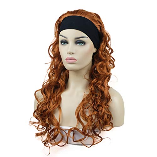 Extra Long Curly Headband Wig for Women - Soft & Natural Looking Synthetic Hair - Perfect for Cosplay, Costume Parties & Daily Fashion