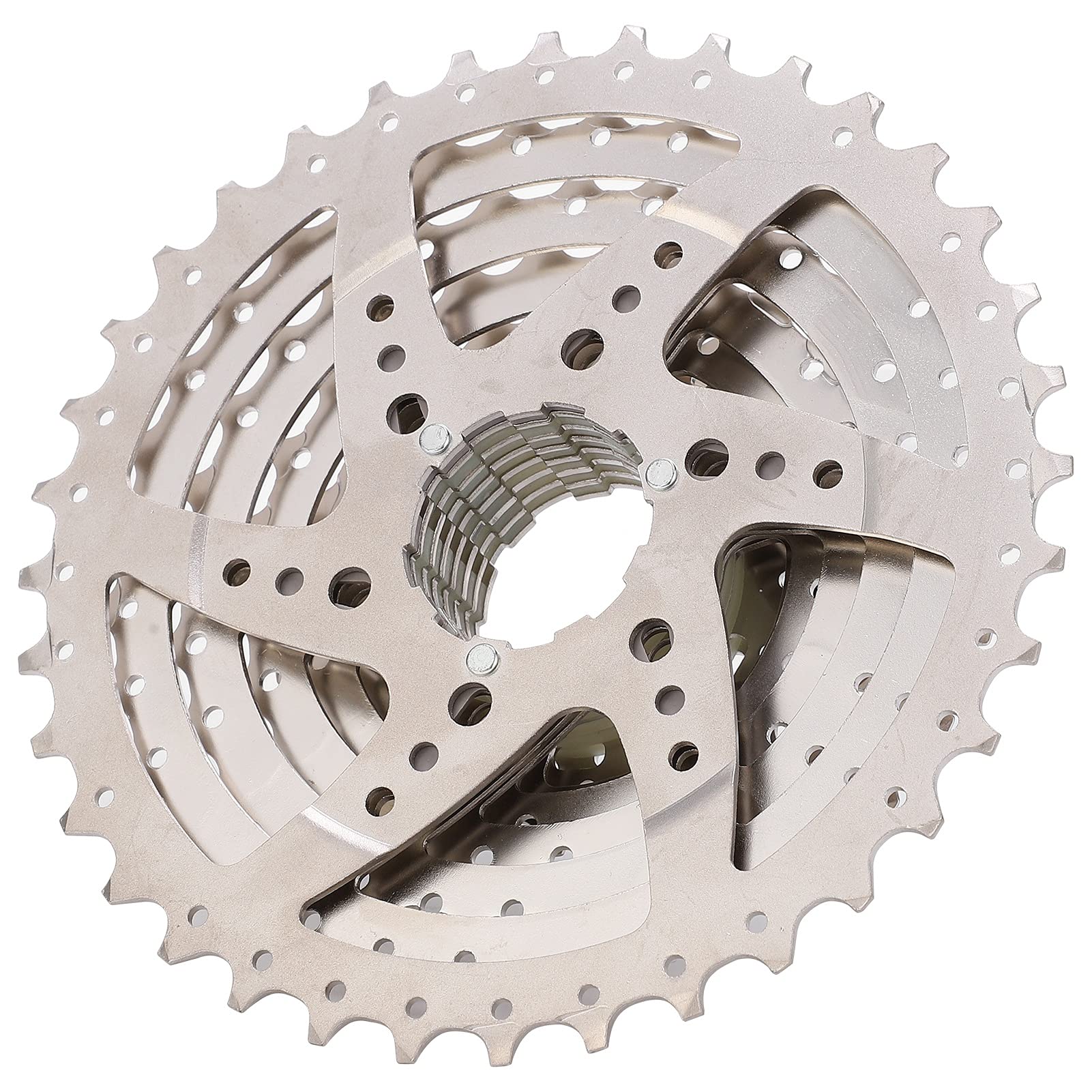 Durable Bicycle Cassette - Hollow Design Wear-Resistant Steel Mountain Bike Flywheel with Independent Small Teeth for Road Bikes | Easy Installation for Smooth Cycling Performance on Trails & Commutes