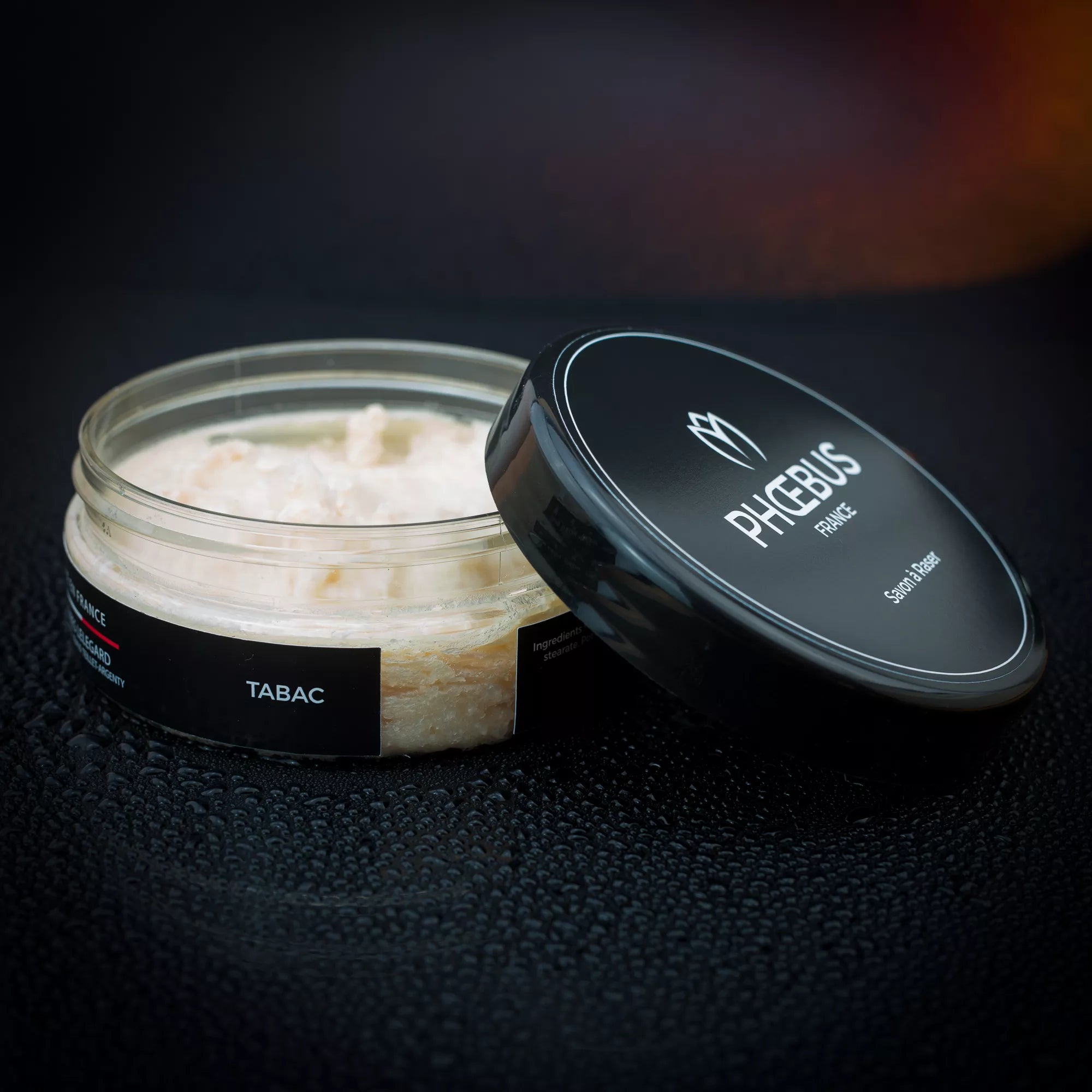 Le Père Lucien PHOEBUS TABAC Shaving Soap for Men - Premium Vegan Shaving Cream with Tobacco Scent - Perfect for Wet Shaving & Beard Care at Home or Travel