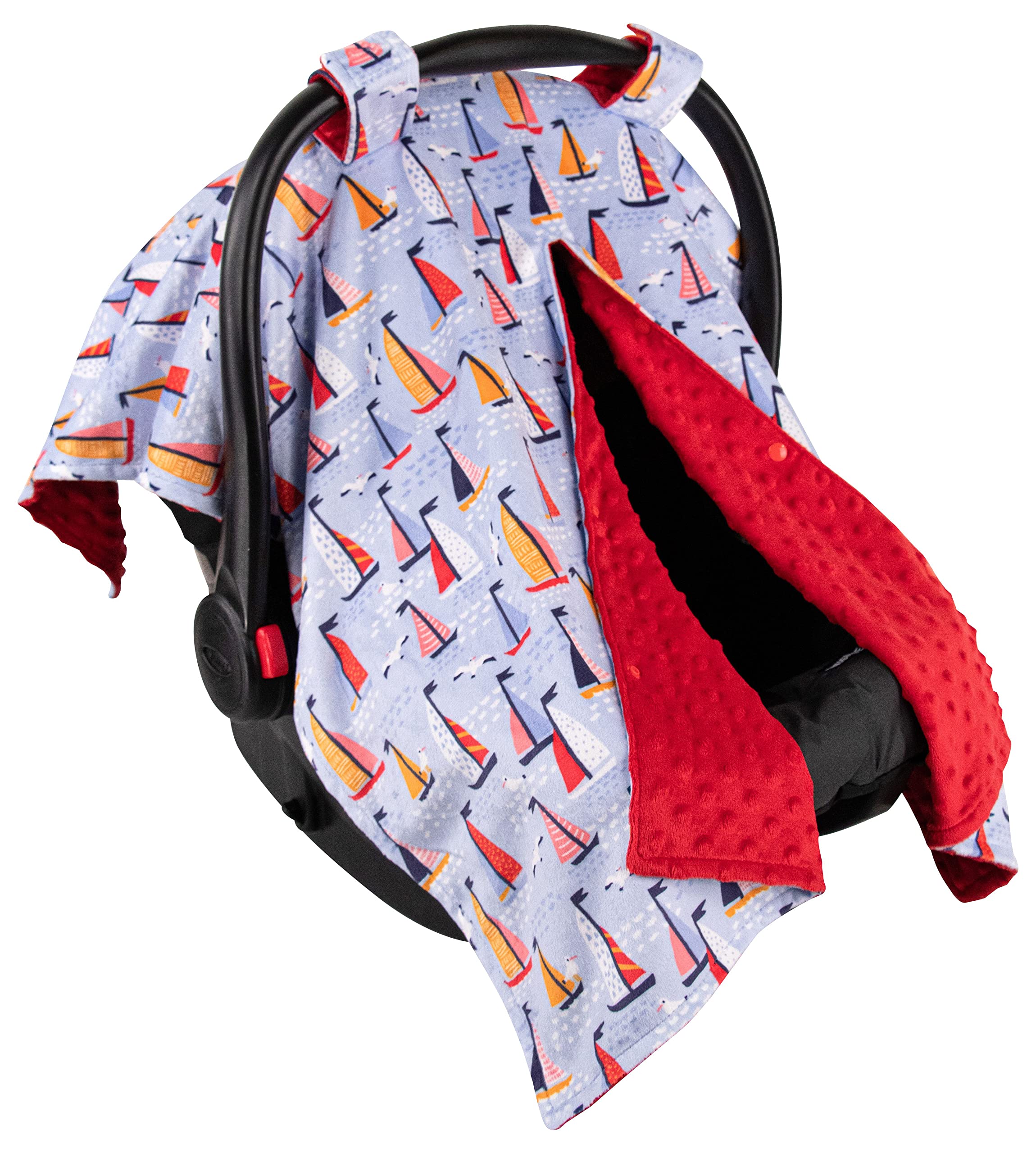 Premium Minky Baby Car Seat Cover - Soft & Breathable 40