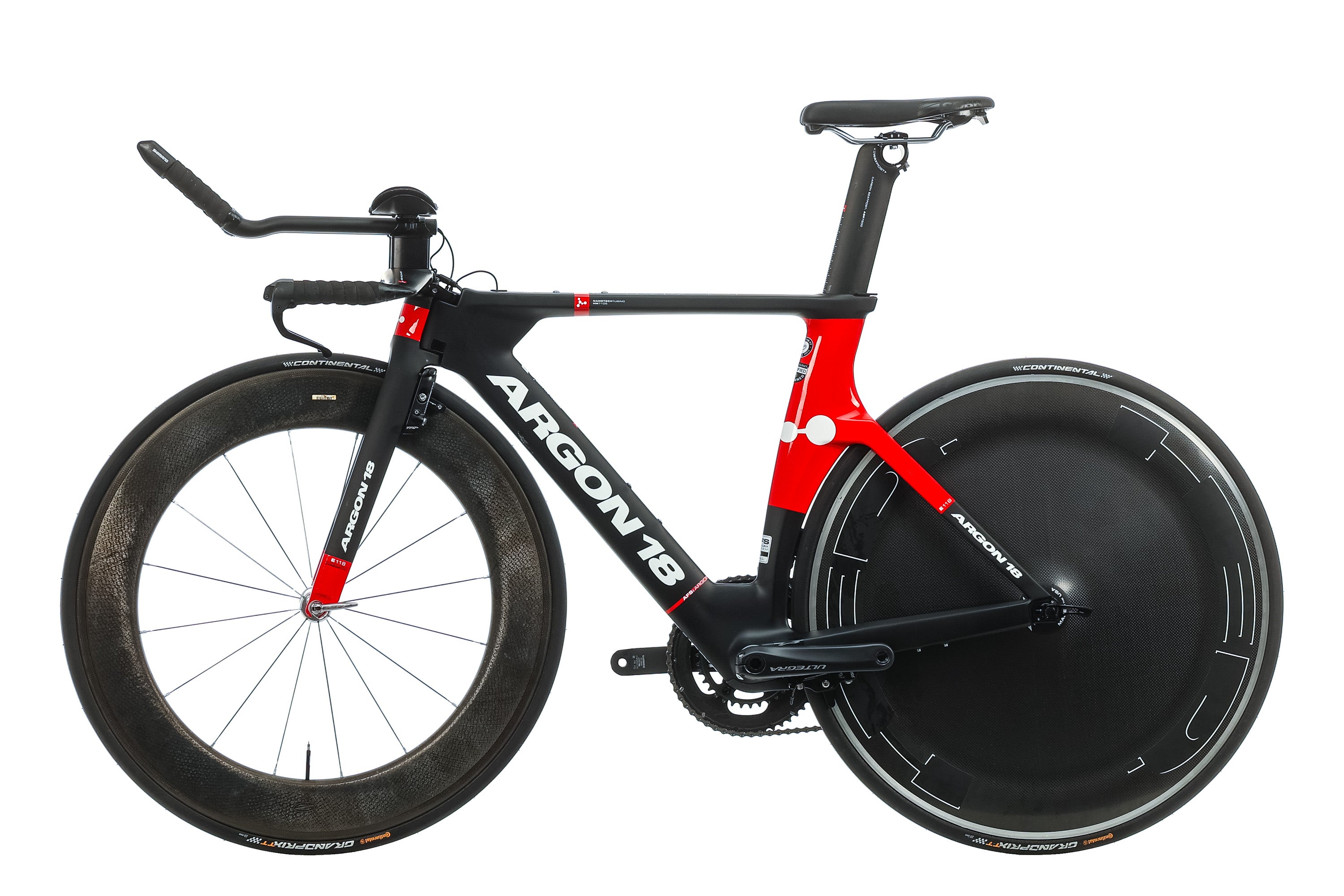 Argon 18 E 118 Next Time Trial Bike 2018 - Lightweight Carbon Road Racing Bicycle for Triathlons & Competitions - Perfect for Speed Training and Endurance Races (Small Size)