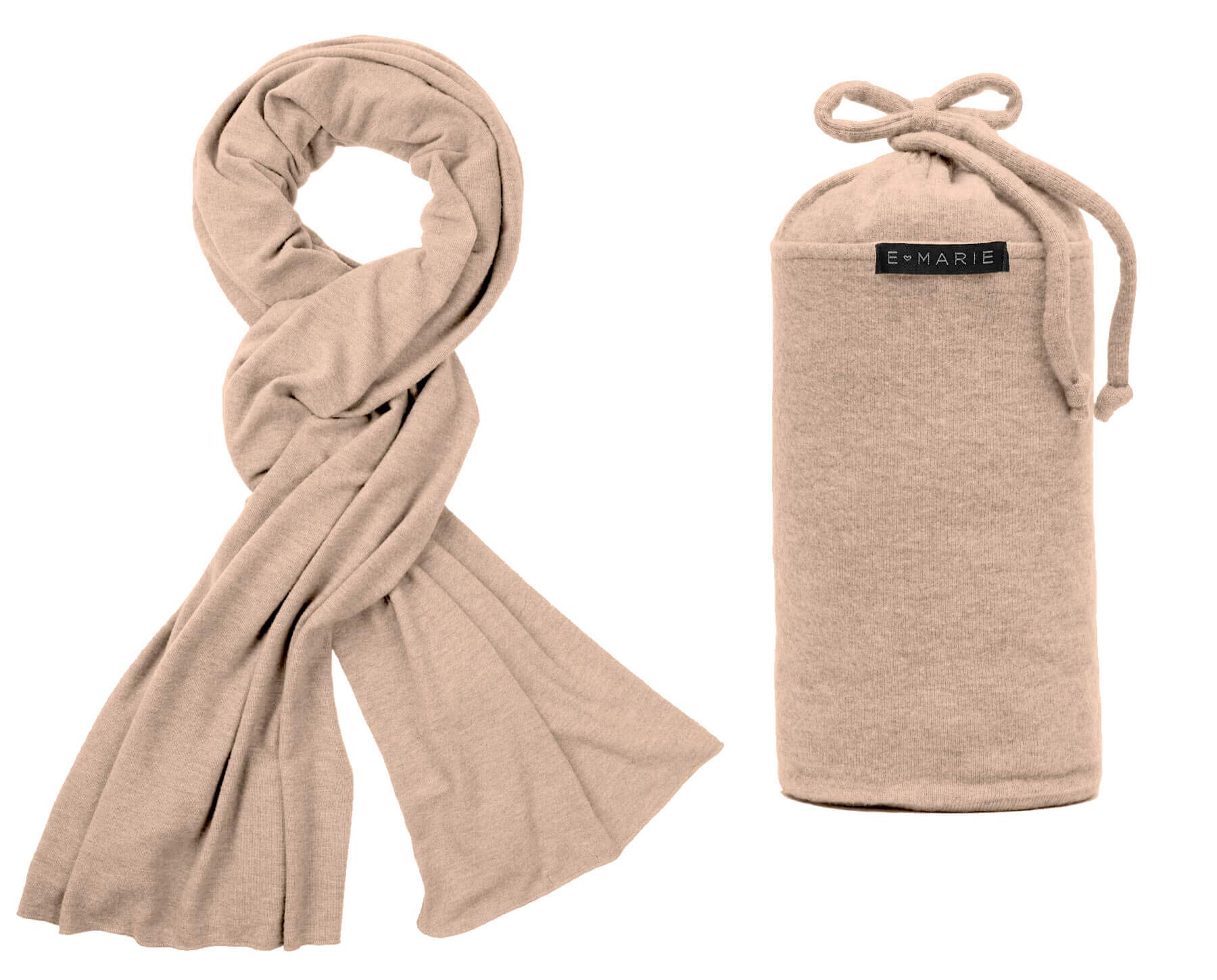 E MARIE TRAVEL The Everything Travel Blanket - Soft & Cozy Heather Mauve Fleece Blanket for Airplane, Car, Camping & Home Use