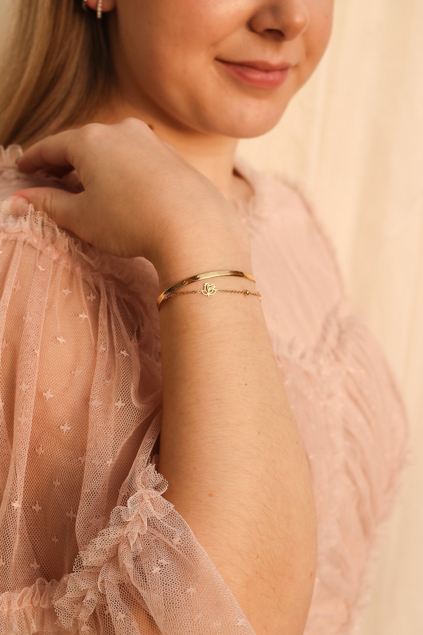 Anne Bracelet - Elegant & Dainty Gold Plated Charm Bracelet for Women | Perfect for Everyday Wear, Gifts & Special Occasions