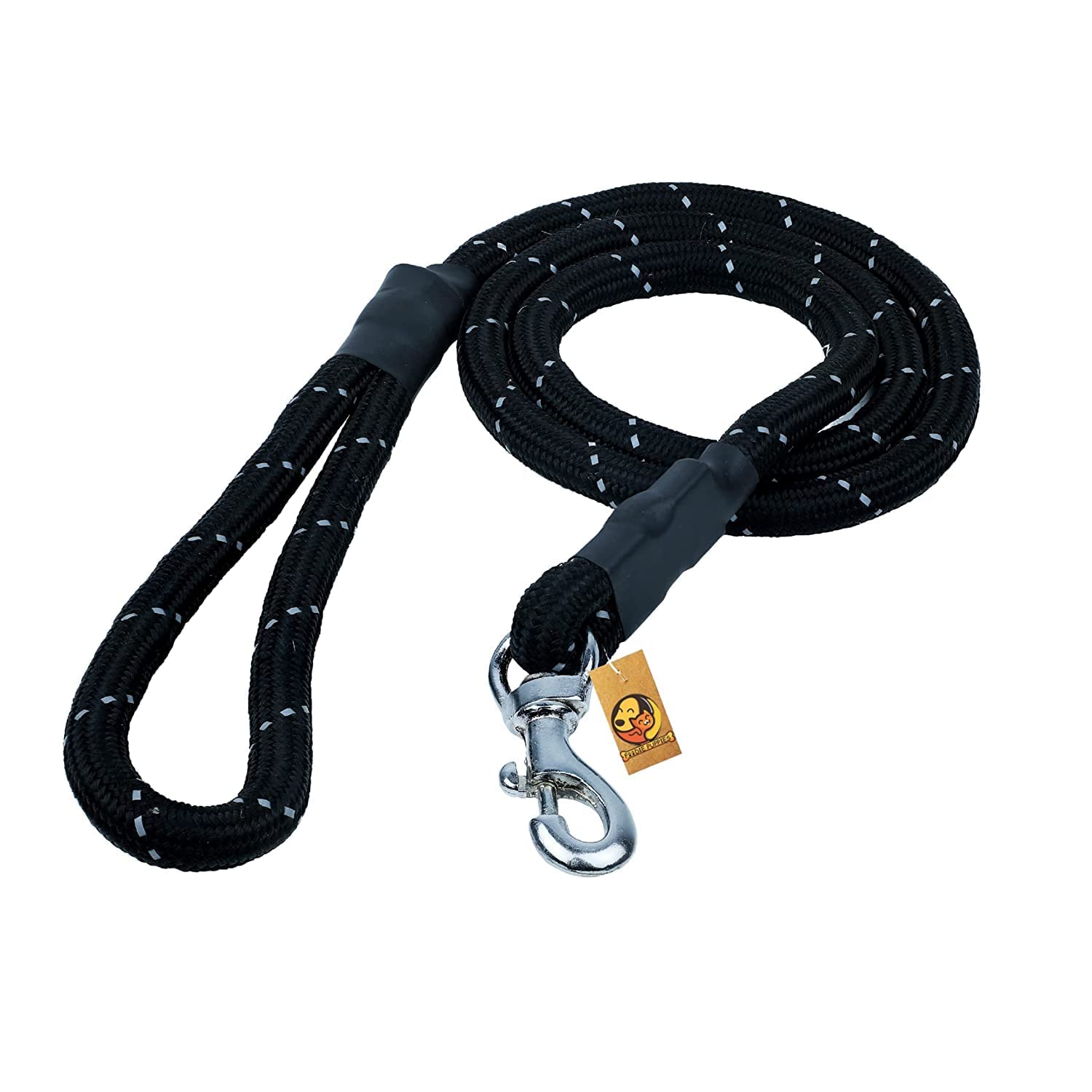 Premium Reflective Dog Leash for Small to Medium Dogs - 15mm Rubber Training & Walking Lead with Heavy-Duty Hook - Perfect for Night Walks, Jogging & Outdoor Adventures (Color Options Available)