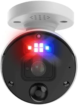Swann 4K Enforcer™ IP Bullet Security Camera 2 Pack NHD-900BE with Adjustable Red & Blue LED Lights, Built-in Spotlights & Siren - Compatible with Select NVRs for Home & Business Surveillance