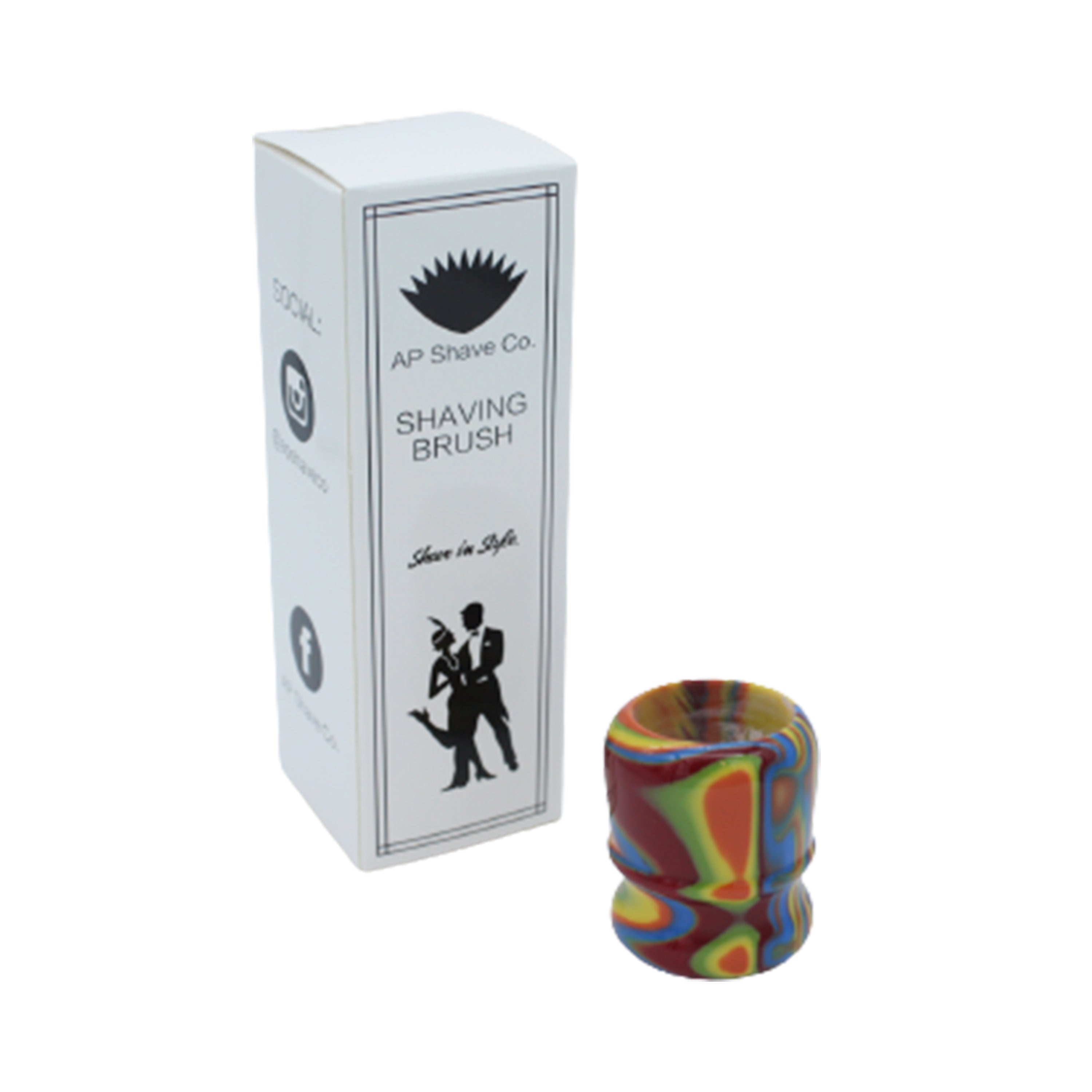 Premium Handcrafted Disco Shaving Brush Handle - Fits 24mm & 26mm Knots - Perfect for Wet Shaving & Grooming Gifts for Men
