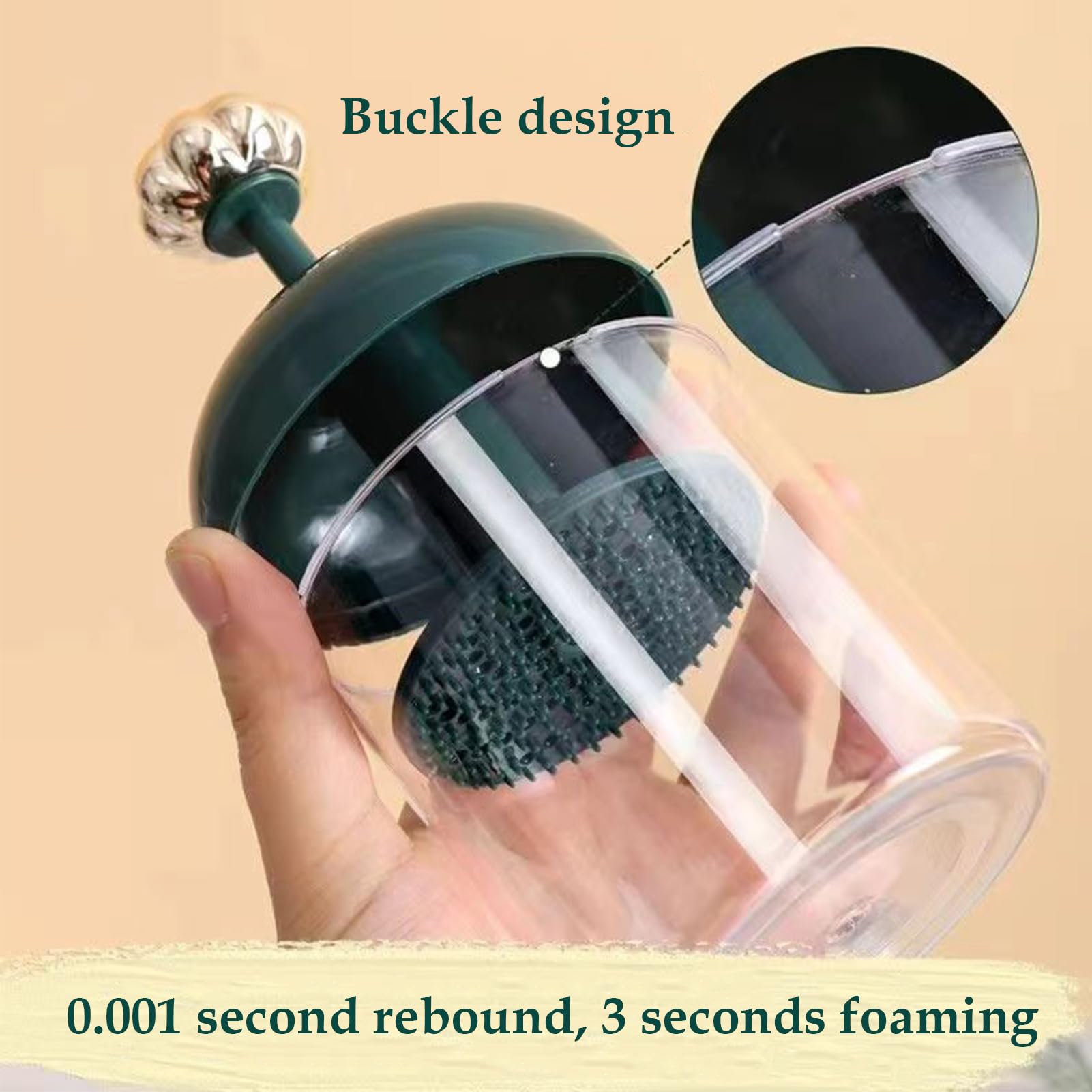 Awakentti Bubble Face Wash - Portable Foam Cleanser with Whisk for Gentle Skin Care | Travel-Friendly Foam Maker for Women | Perfect for Home & On-the-Go Use