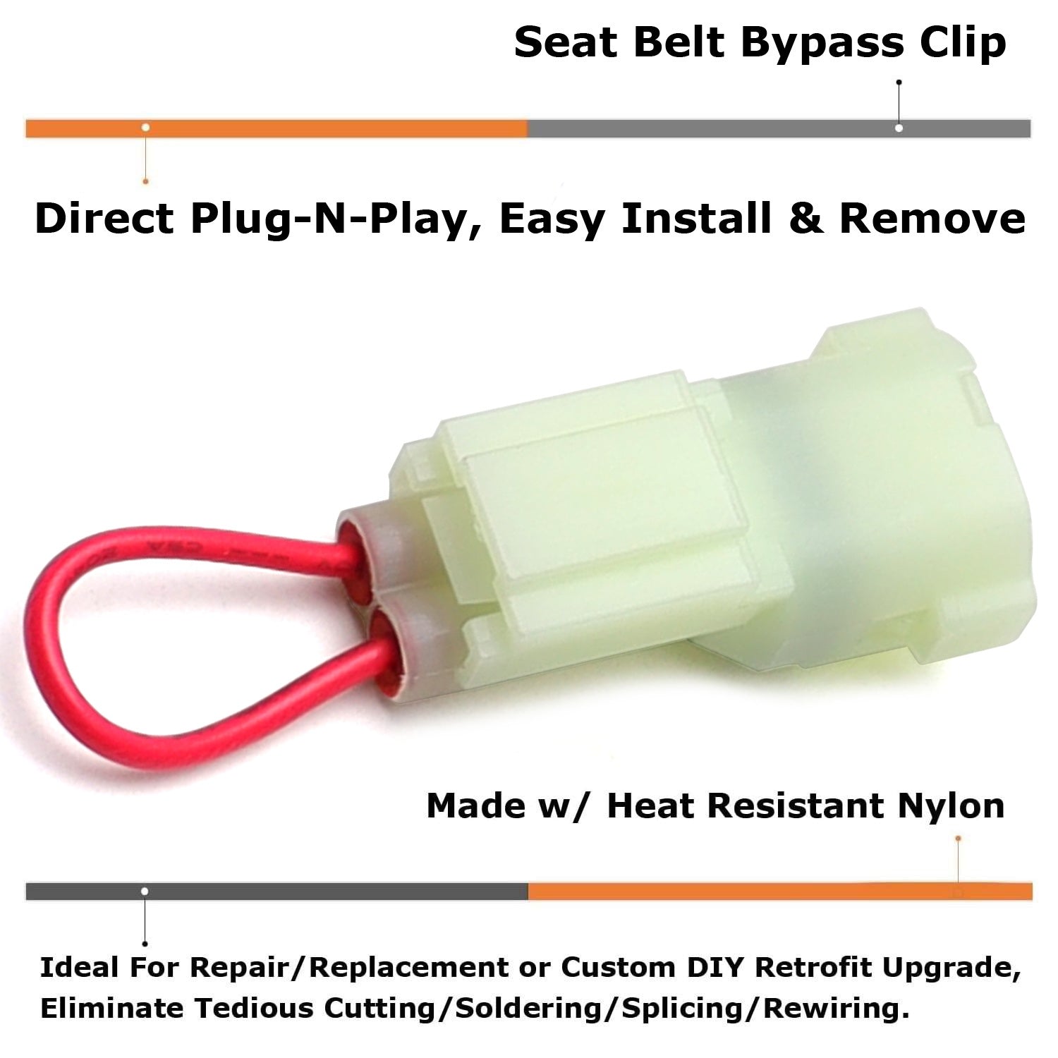 Honda Pioneer 700 1000 ATV Seat Belt Buckle Restraint Override Bypass Adapters - 2 Pack for Enhanced Safety & Comfort During Off-Road Adventures