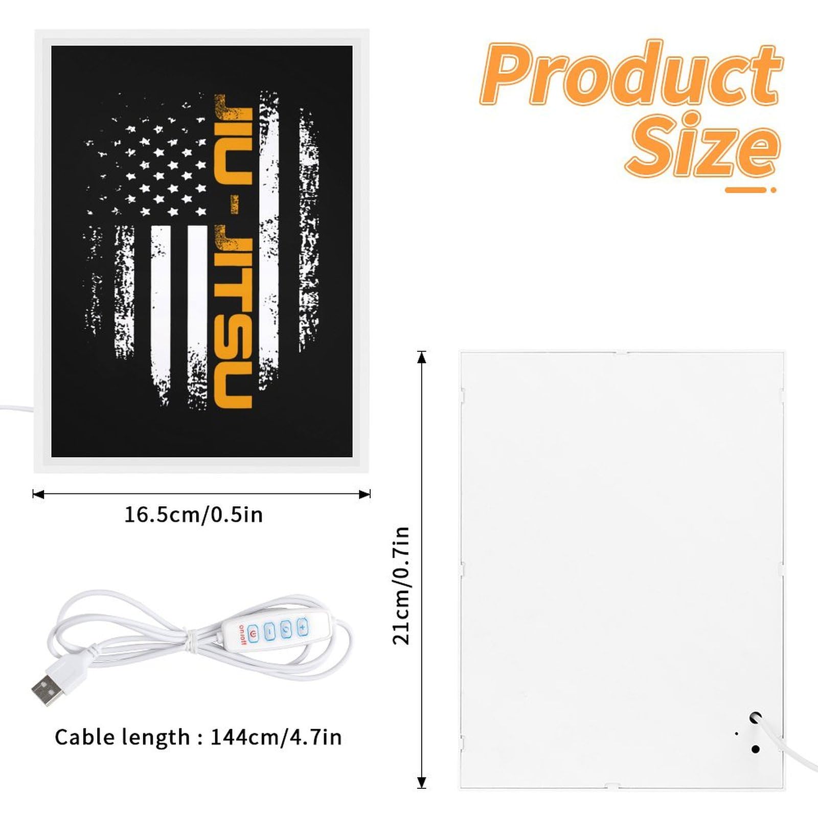 Personalized Jiu Jitsu LED Night Light - Custom Martial Arts Desk Lamp for Home & Dojo Decor - Perfect for Bedroom, Training Room, and Gift Giving