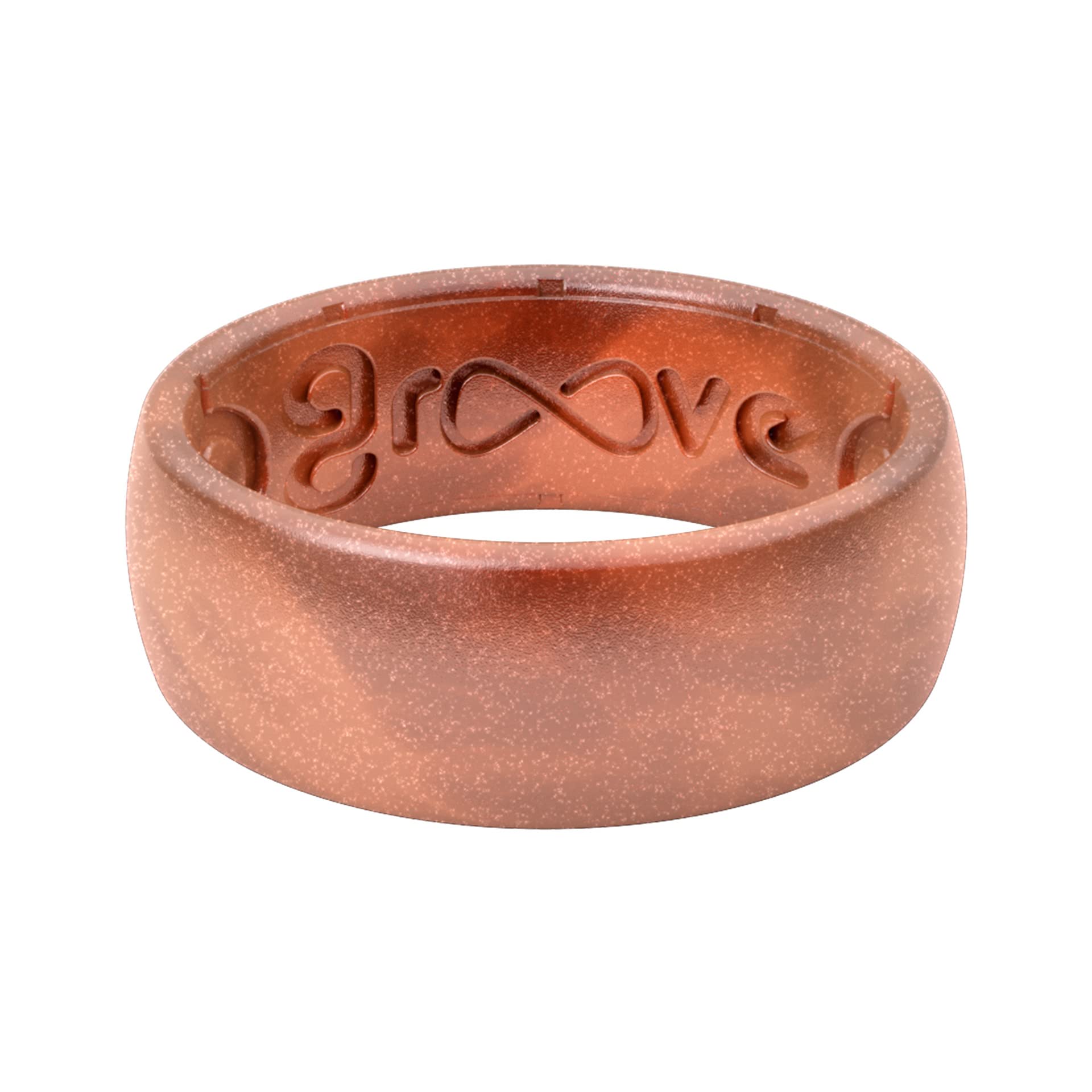 Groove Life Solid Silicone Ring for Men - Breathable Rubber Wedding Band with Unique Design & Comfort Fit - Lifetime Warranty - Perfect for Active Lifestyles, Gym, Swimming & Outdoor Adventures