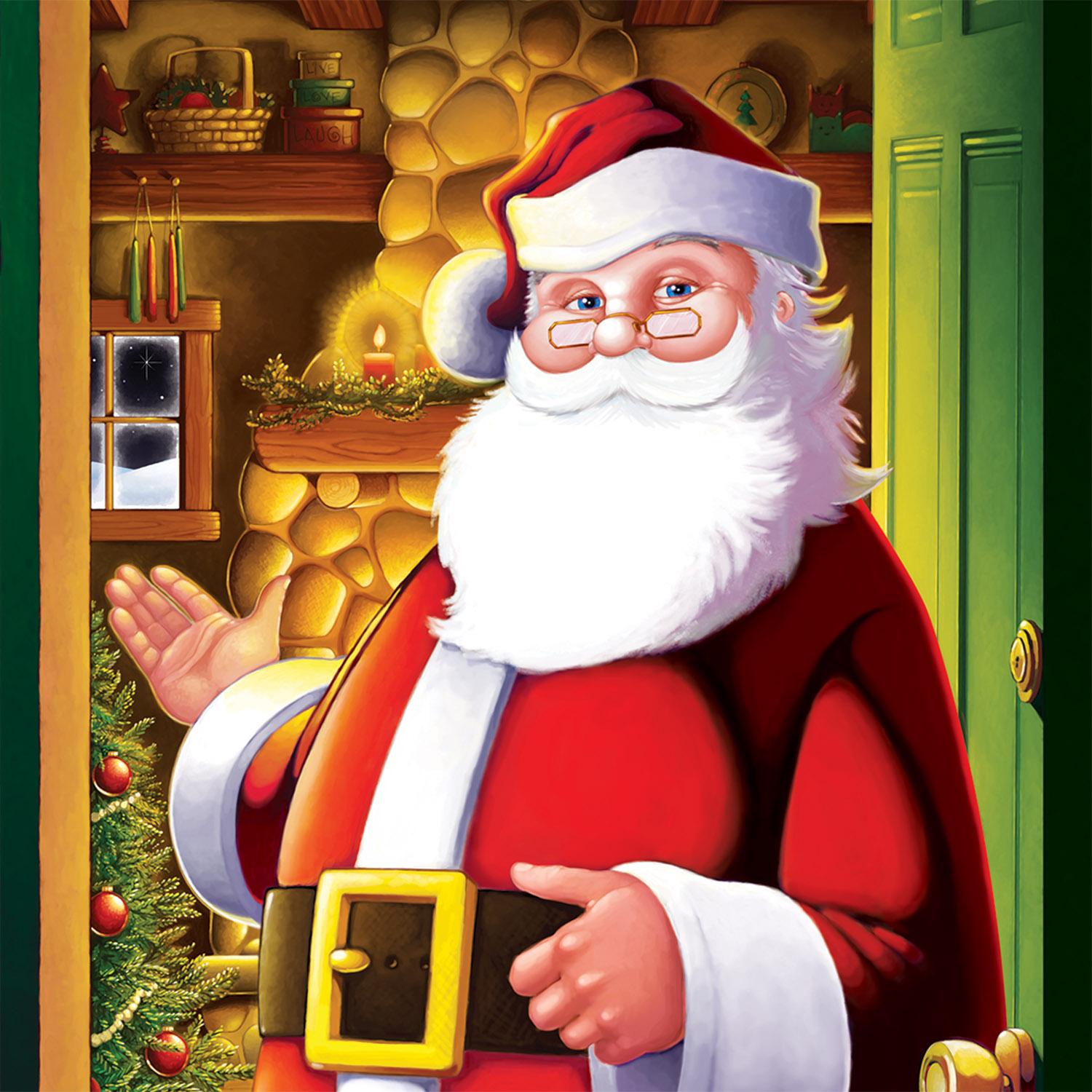12 Pack Beistle Christmas Santa Door Cover - Festive Holiday Decor for Home, Office & Parties - Perfect for Indoor & Outdoor Christmas Decorations