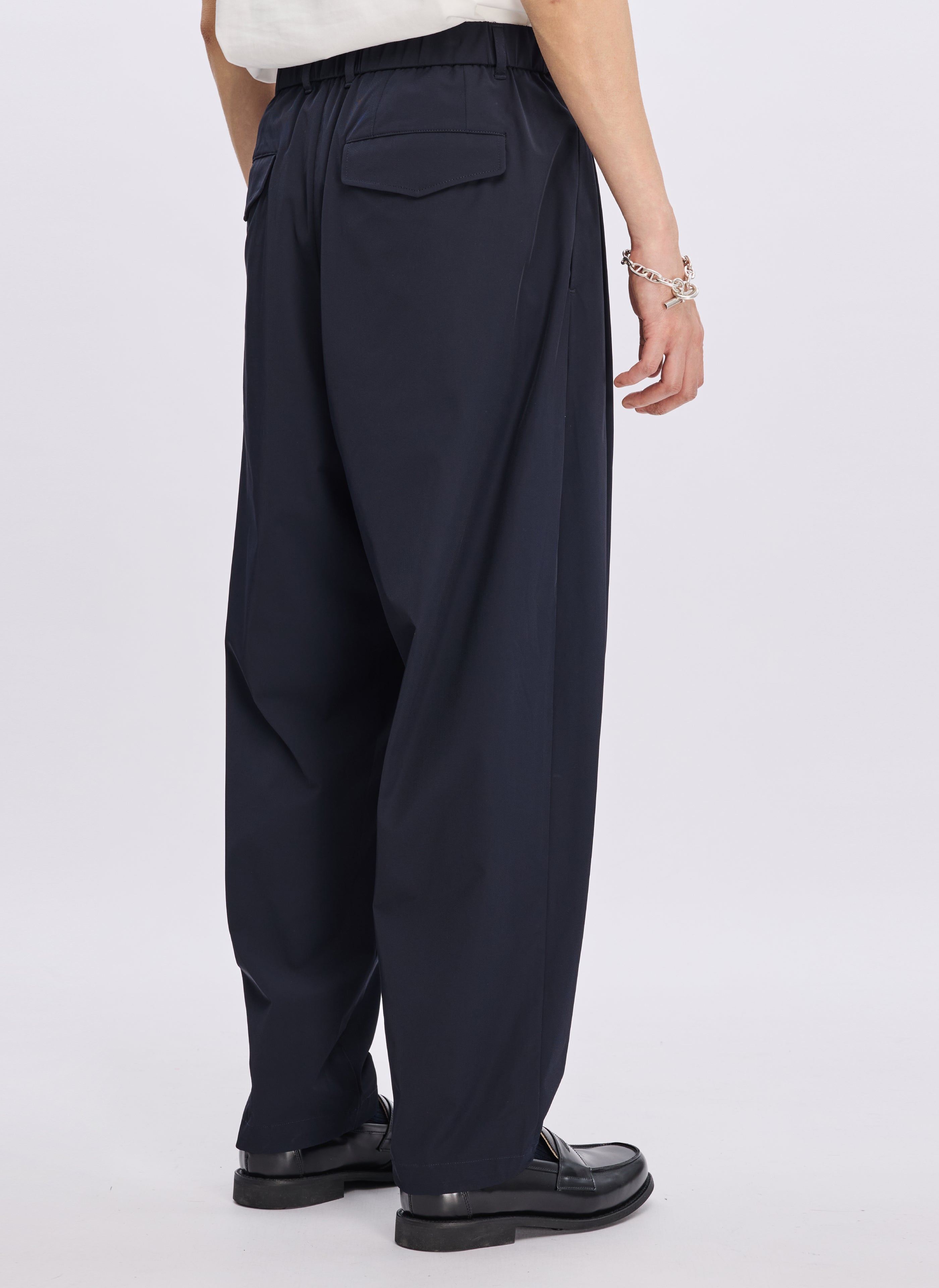 Breathable Polyamide Elastane Wide Leg Tapered Pants for Women - Comfortable Stretchy High Waist Lounge Pants for Yoga, Travel & Casual Wear