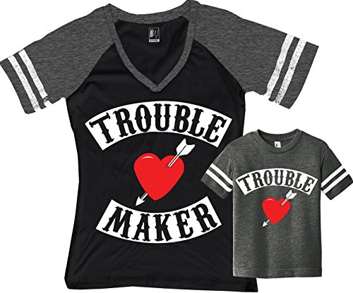Mom Black / Boy Heather Gray