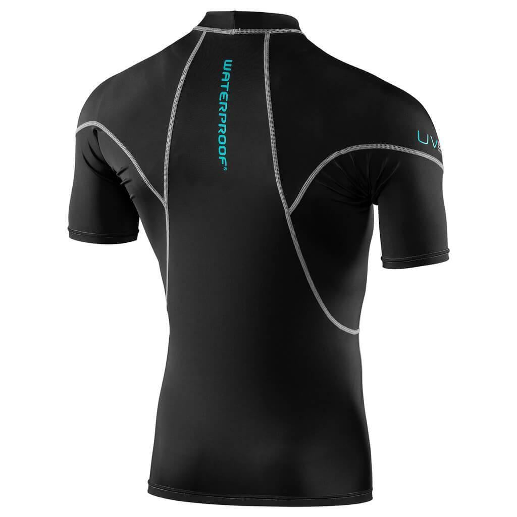 Waterproof R30 Rash Guard Shirt Short Sleeve for Men - UV Protection Swim Shirt for Surfing, Swimming & Outdoor Water Sports