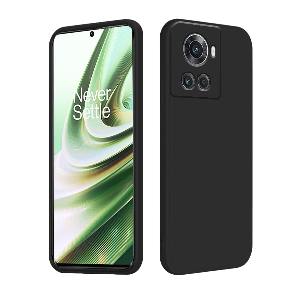 OnePlus 10R 5G Phone Case - Ultra Slim Silicone TPU Protective Cover | Shockproof, Anti-Scratch, Square Edge Design | Compatible with OnePlus 10R (Black) - Perfect for Daily Use, Travel & Outdoor Activities