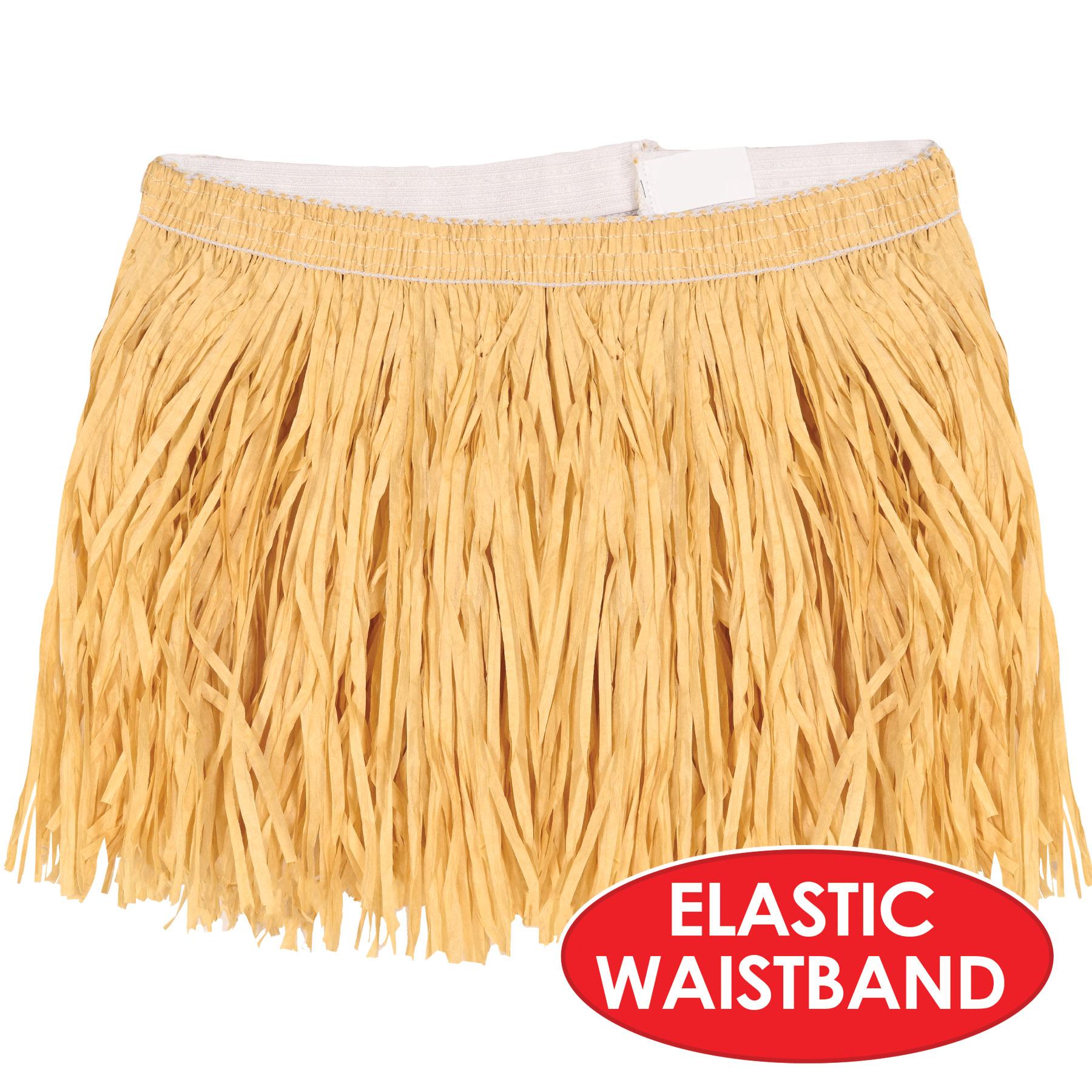 12 Pack Beistle Luau Party Hula Skirts for Kids - Colorful Mini Grass Skirts for Hawaiian Themed Parties, Costumes & Dance Performances