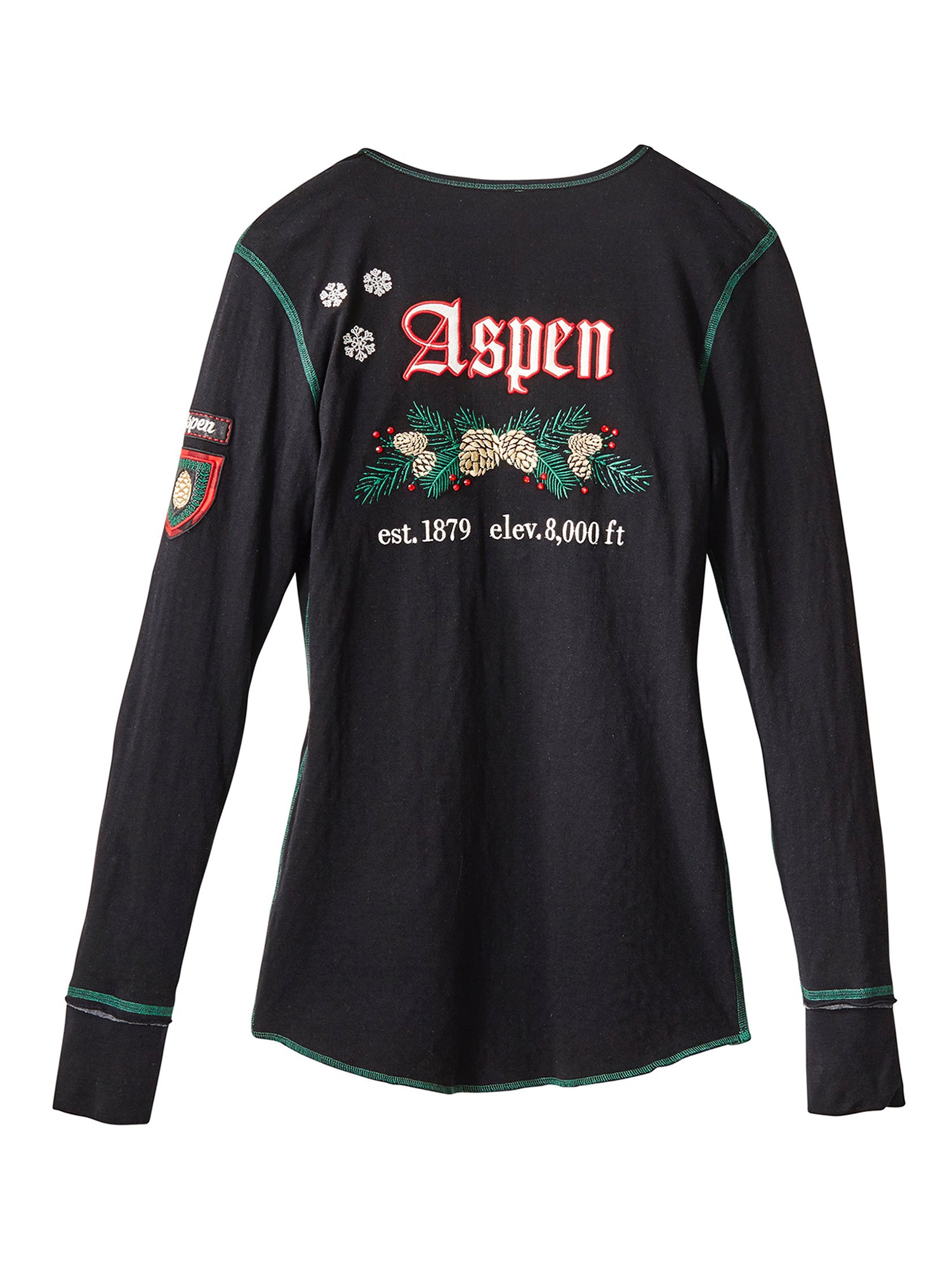 Pine Cone Embroidered Henley Shirt for Men - Soft Cotton Casual Button-Up Shirt with Unique Nature Design - Perfect for Outdoor Adventures, Fall Fashion & Cozy Layering