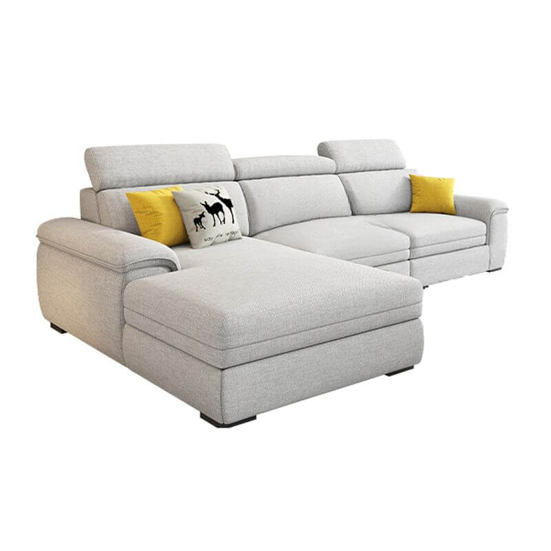 L-Shape 5-Seater Left-Hand Facing Recliner Sofa - Perfect for Living Room, Home Theater & Family Gatherings