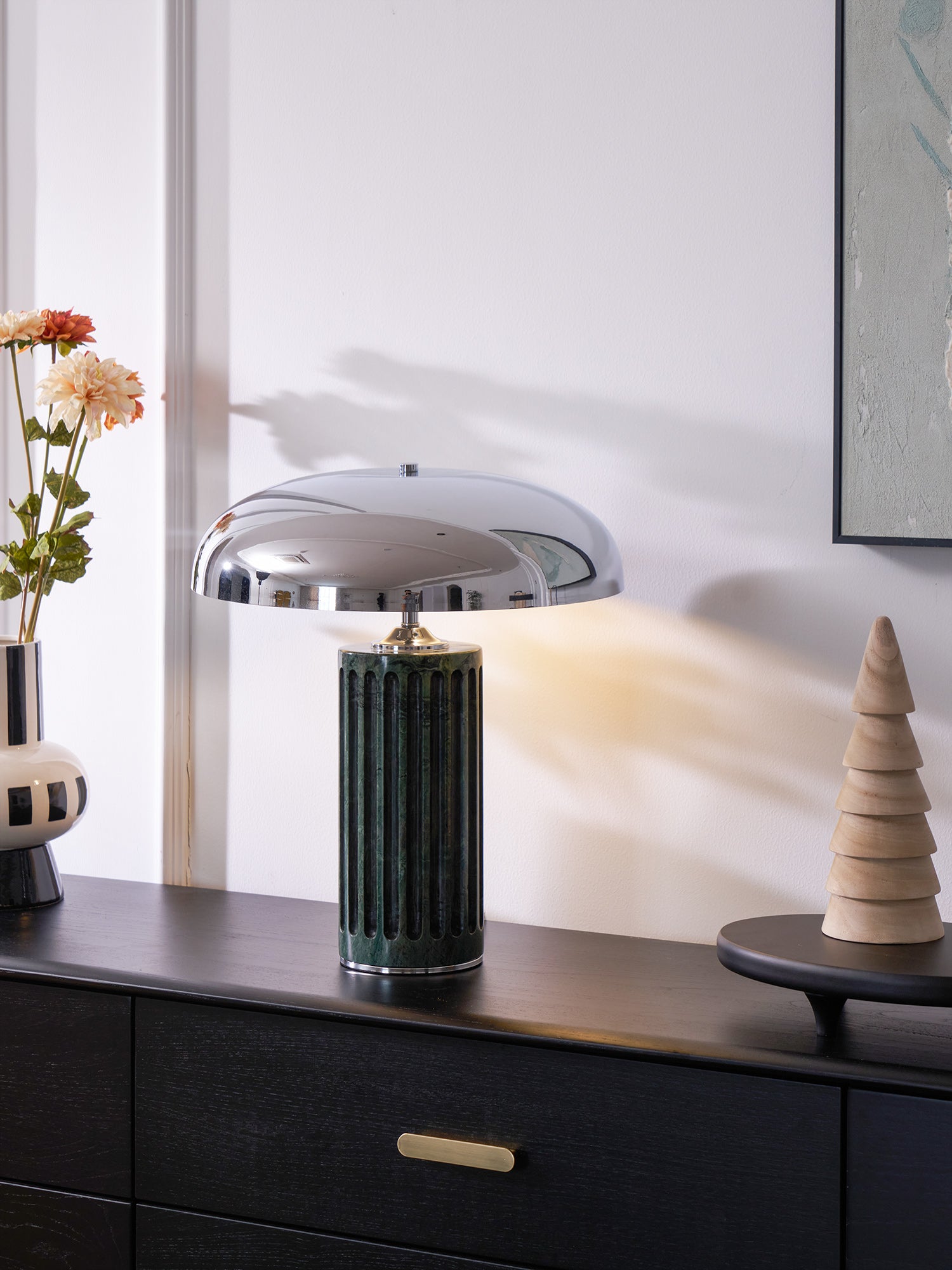 Aurelio Dome Table Lamp - Modern LED Nightstand Lamp with Touch Control, Dimmable Warm White Light for Bedroom, Living Room, and Office Decor