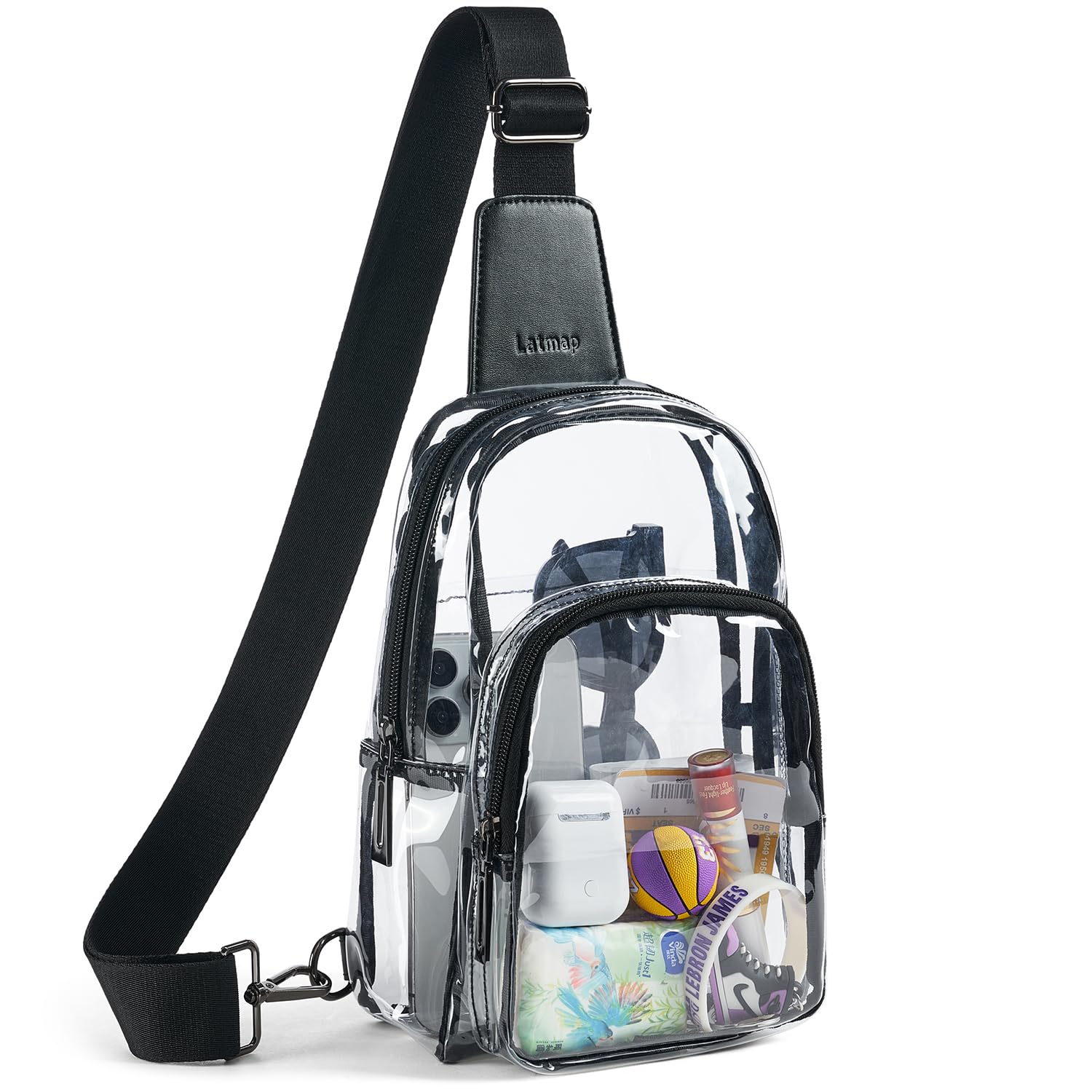 Clear Stadium Bag for Concerts & Events - Transparent Crossbody Purse for Women - Perfect for Sports Games, Music Festivals & Theme Parks