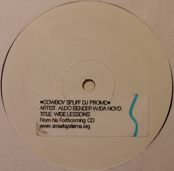 Aldo Bender Make Us Rich / Wise Lessons Vinyl Record 12