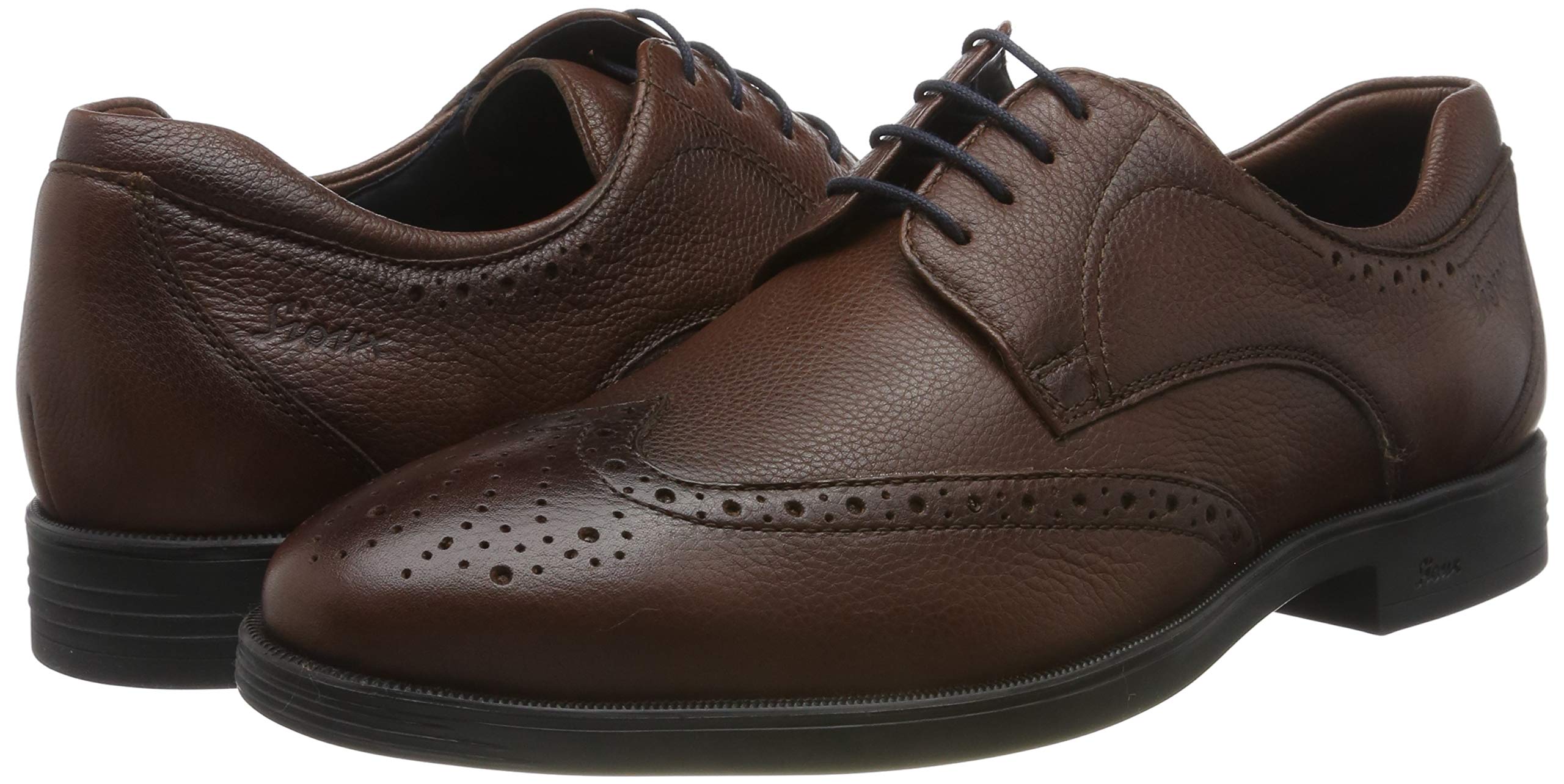 Sioux Men's Brogues - Classic Leather Dress Shoes for Business & Formal Occasions | Comfortable Oxford Shoes for Office, Weddings & Special Events