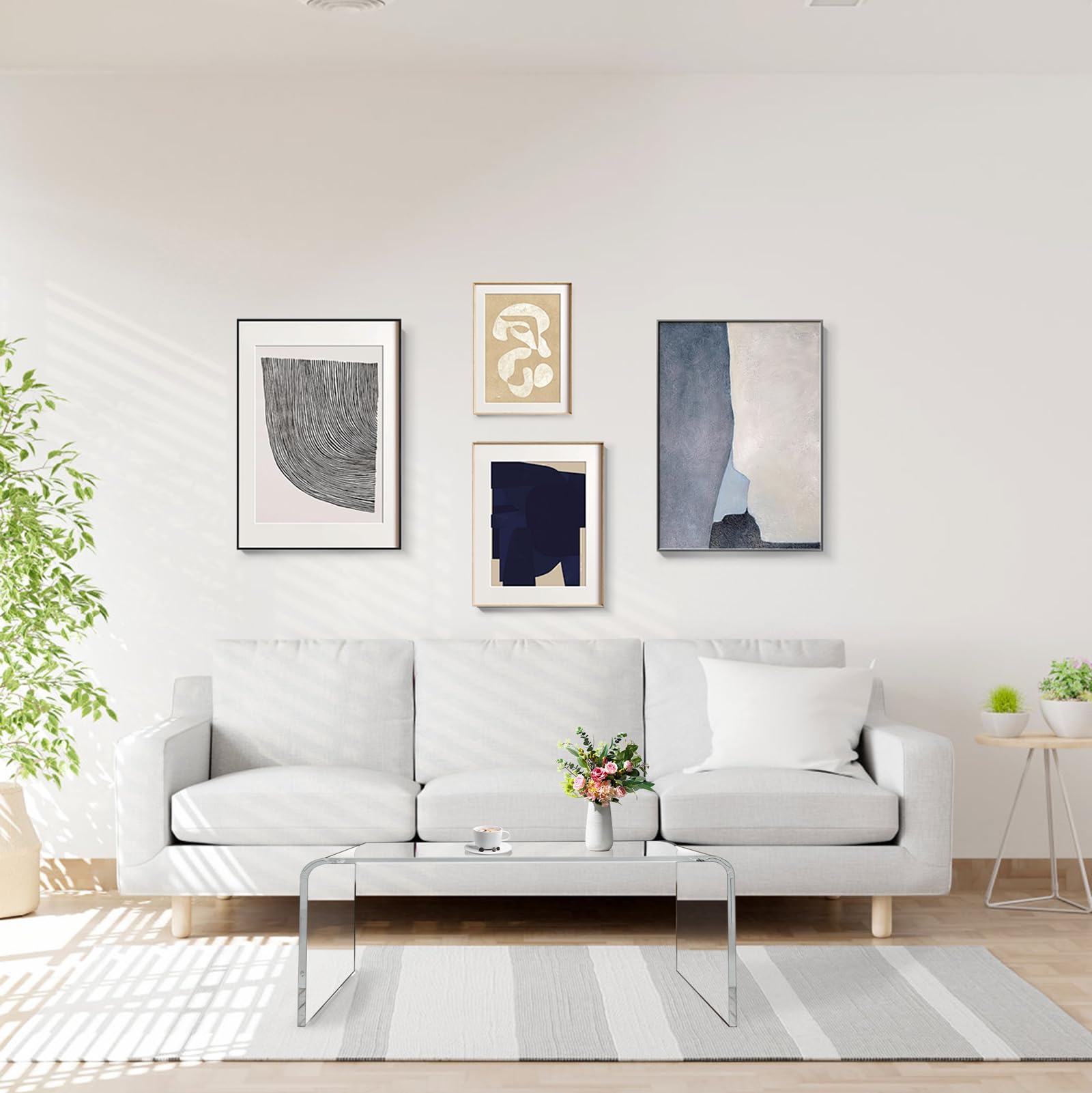 Modern Clear Acrylic Coffee Table - 32