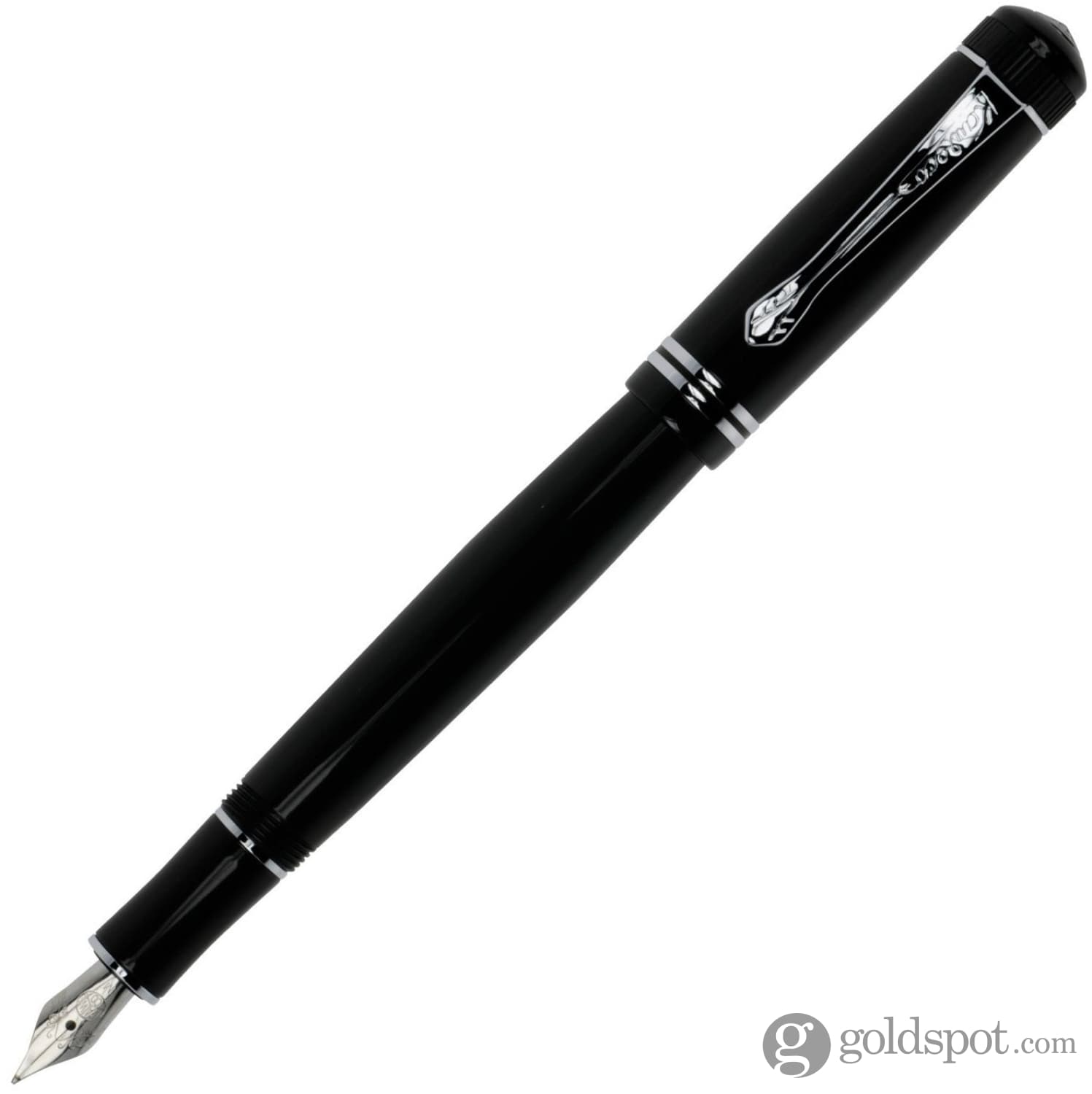 Kaweco Dia2 Fountain Pen - Elegant Black & Silver Design for Writing, Calligraphy & Collecting | Premium German Craftsmanship for Professionals & Enthusiasts