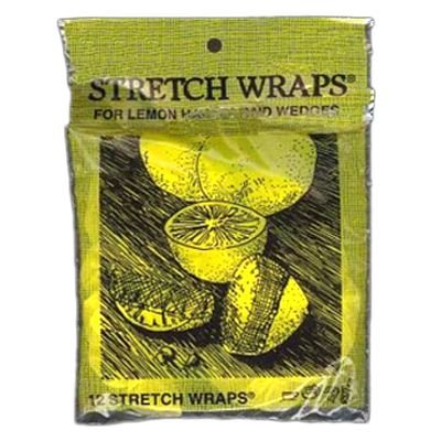 Regency Wraps RW-100 Yellow Lemon Elastic Stretch Wrap - 1000/Case | Food Service, Catering & Warehouse Packaging Supplies