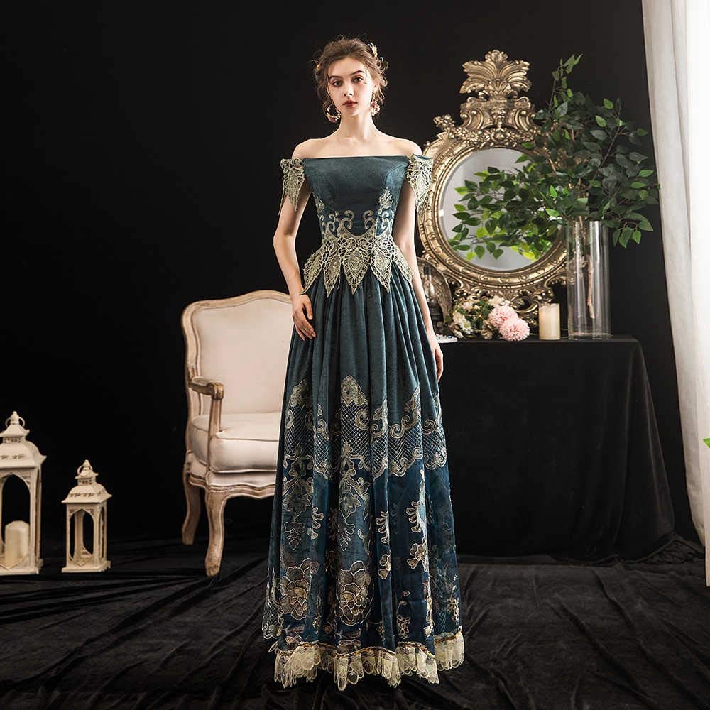 KEMAO Rococo Victorian Baroque Marie Antoinette Dress - Renaissance Period Ball Gown for Cosplay, Historical Reenactment & Themed Parties