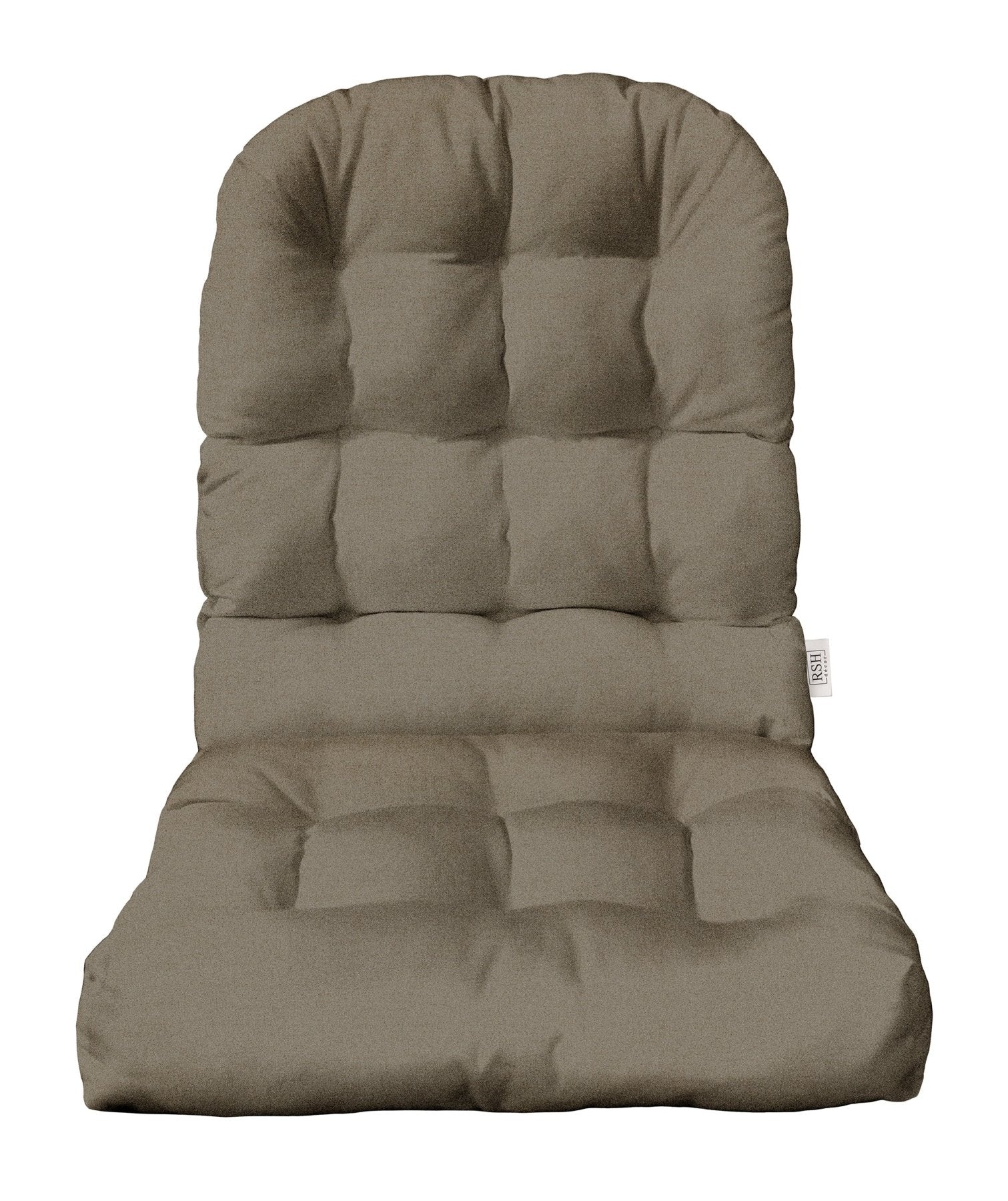 Sunbrella Cast Neutrals Tufted Adirondack Chair Cushion - Waterproof Outdoor Patio Furniture Cushion for Garden, Poolside & Deck - All-Weather Comfort for Adirondack Chairs