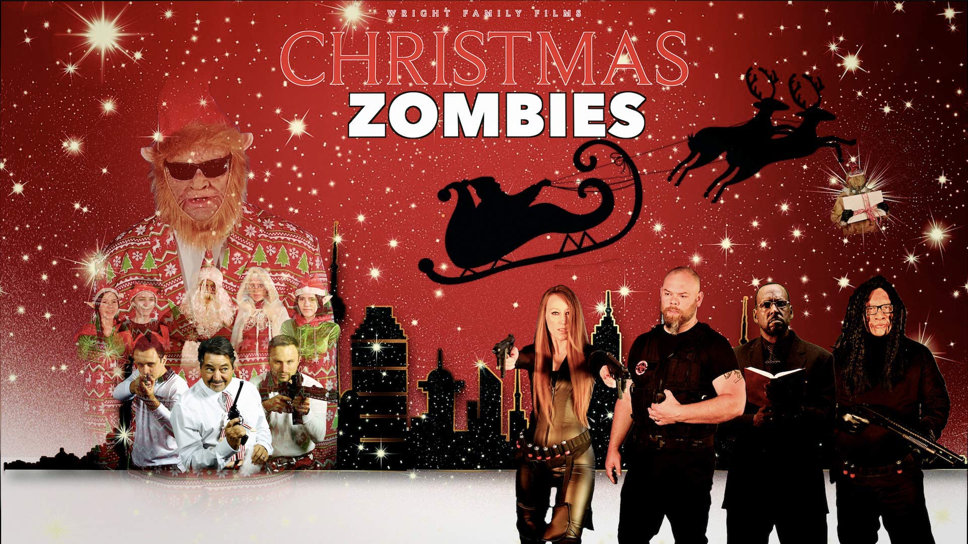 Christmas Zombies Decorations - Spooky Holiday Party Props for Halloween & Christmas Scenes - Perfect for Themed Parties, Haunted Houses, and Festive Home Decor