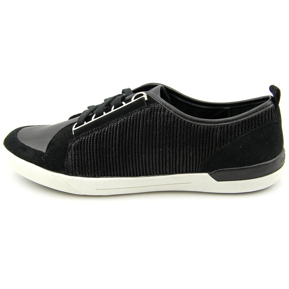 Calvin Klein Women's Black Lace-Up Casual Fashion Sneakers Size 8.5 Medium (B,M) - Perfect for Everyday Wear, Office & Weekend Outings