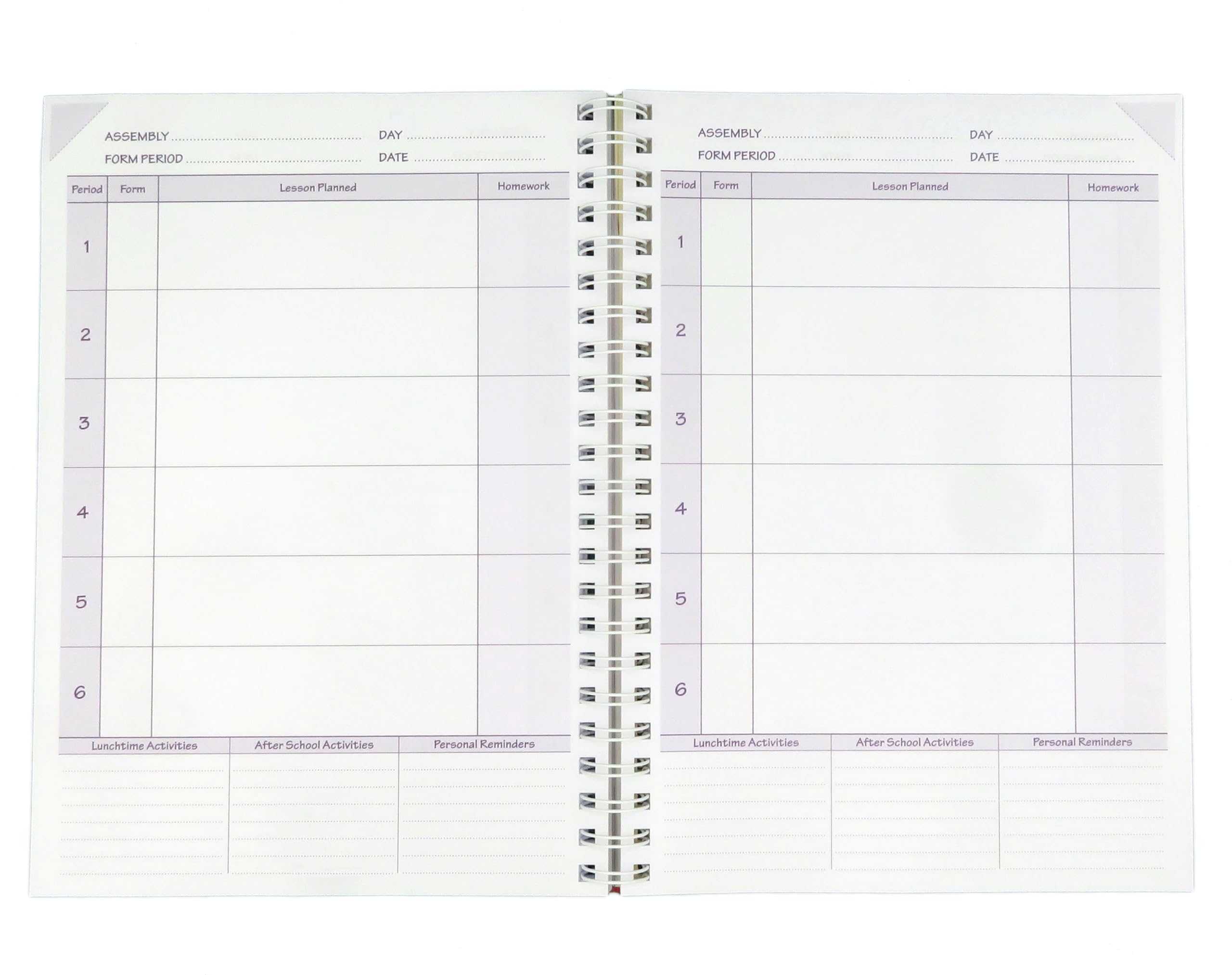 2025-2026 Teacher Planner A4 Size - 6 Period Orange Academic Lesson Plan Book for Educators (TP3-O) | Perfect for Classroom Organization, Homeschooling & Teacher Gifts