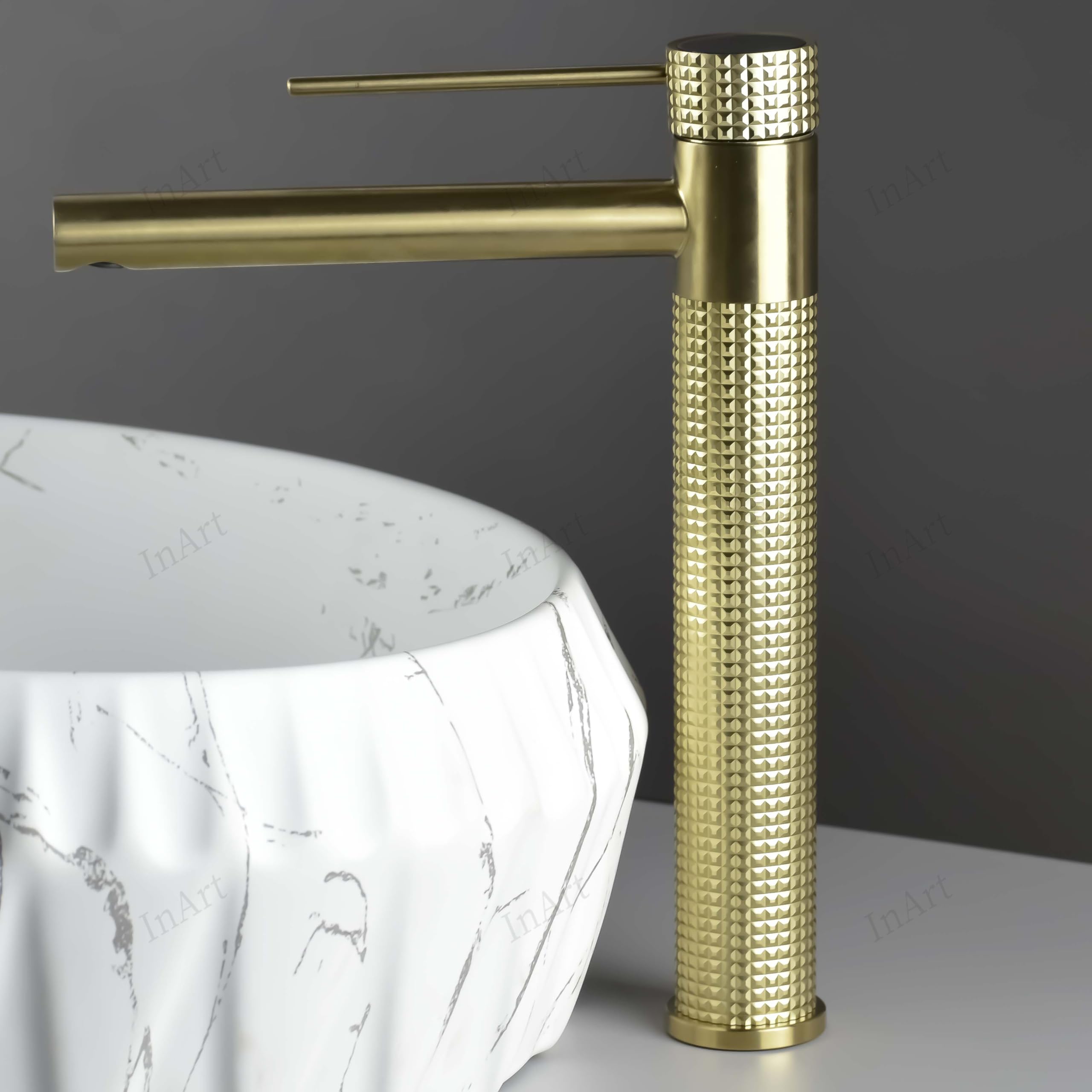 InArt Single Lever Bathroom Sink Faucet - 12