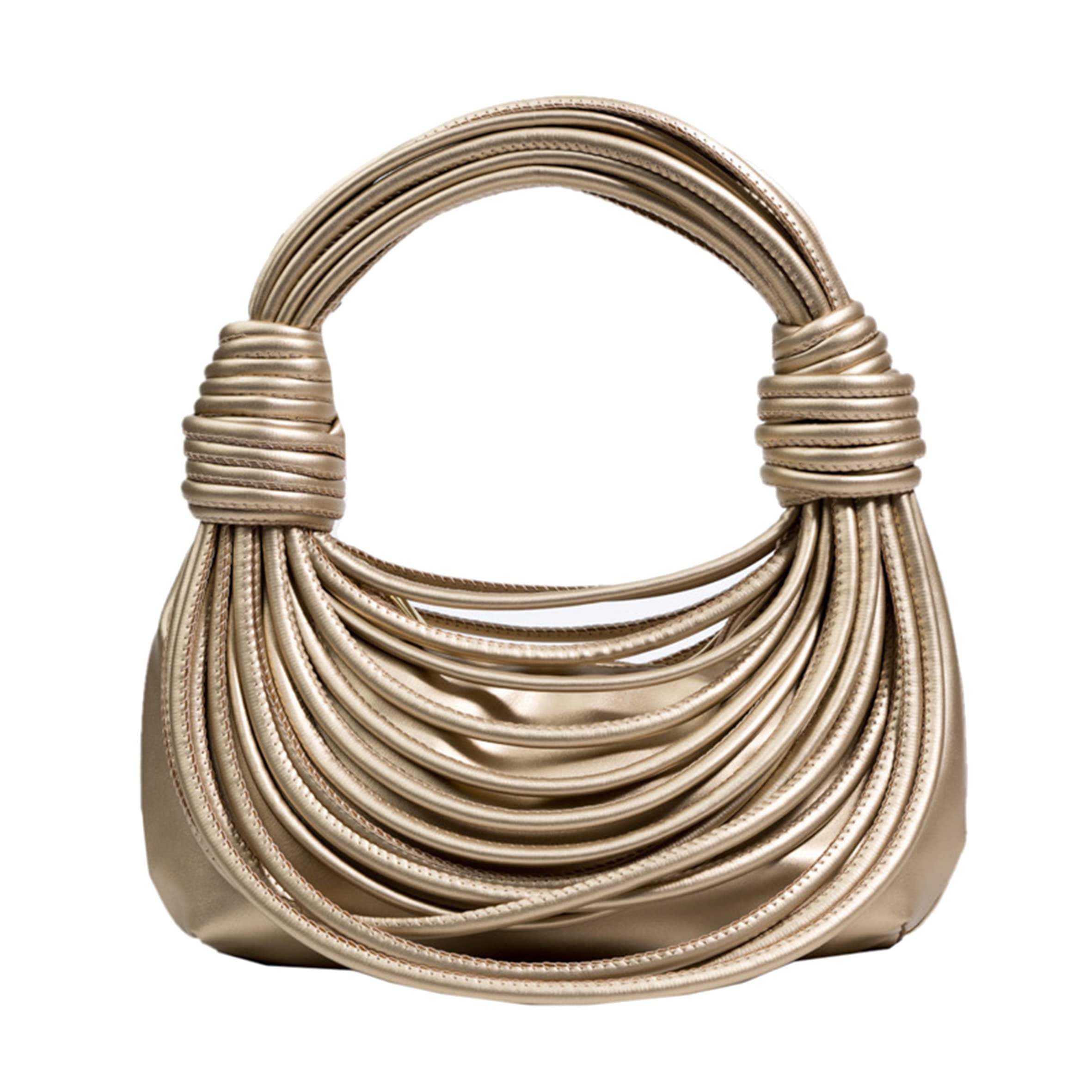 Stylish Knotted Woven Tote Bag for Women - Handwoven Satchel Clutch Purse - Perfect for Beach, Shopping & Everyday Use