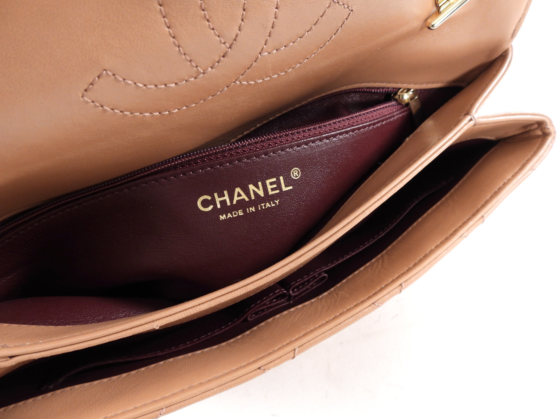 Chanel Beige Quilted Trendy CC Flap Bag - Luxury Designer Handbag for Women | Perfect for Everyday Use, Parties & Special Occasions