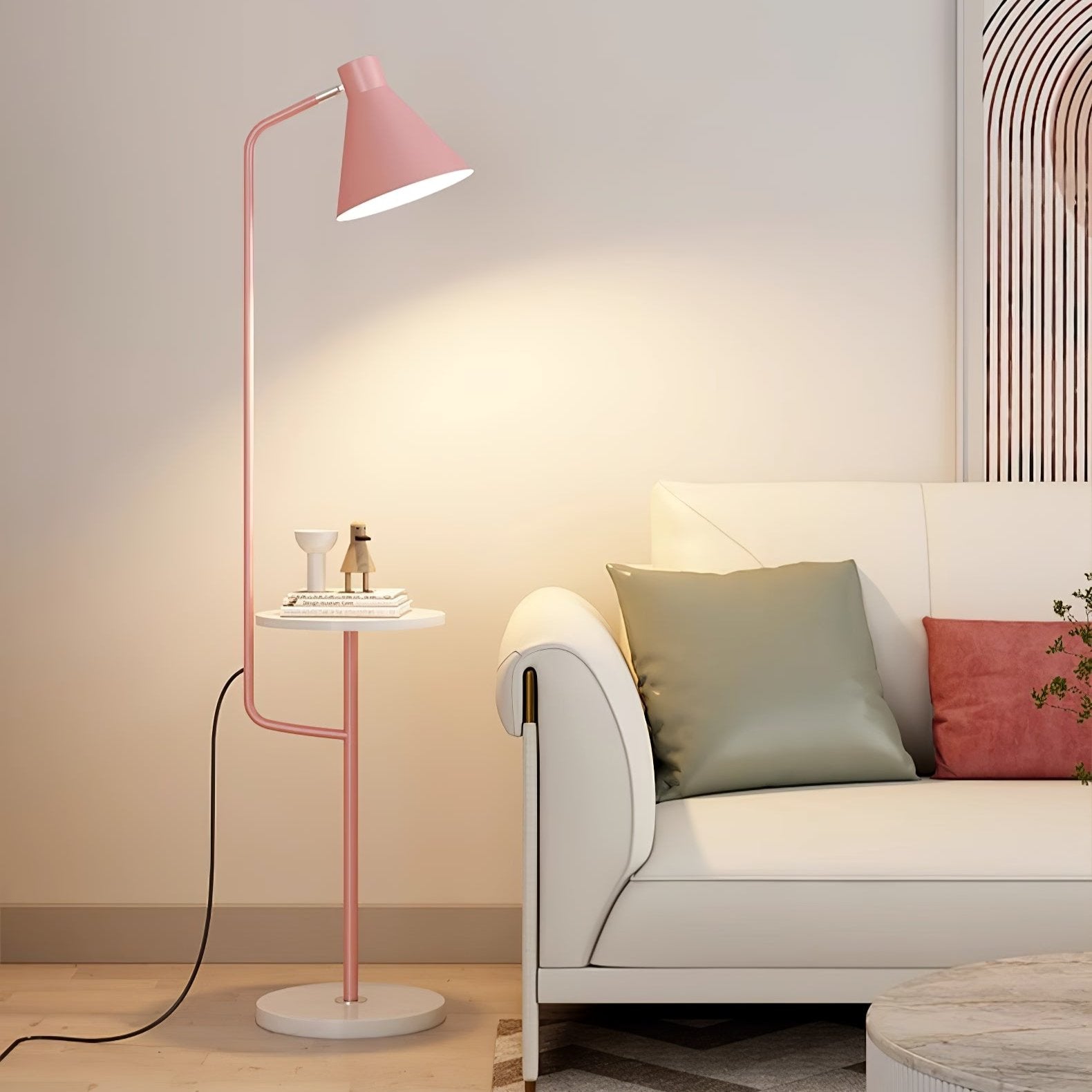 Modern Macaroon Floor Lamp - Elegant LED Standing Light for Living Room, Bedroom & Office - Soft Ambient Lighting for Home Decor & Relaxation