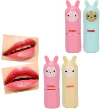 4 Pack Cute Cartoon Lip Balm for Dry Lips - Moisturizing & Hydrating Lip Care - Perfect for Kids, Teens & Adults - Great for School, Travel & Daily Use