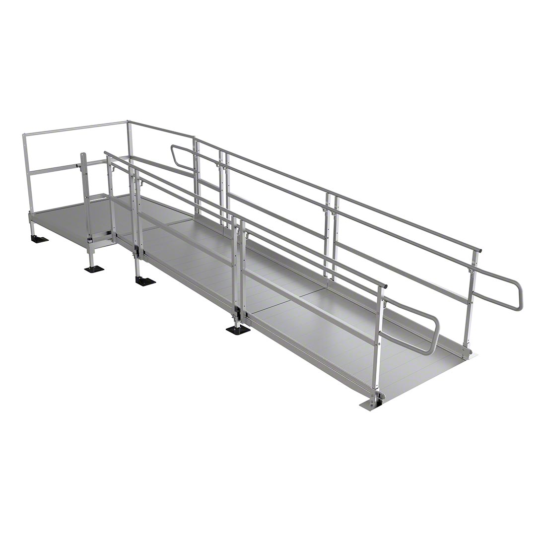 Pathway 3G Modular Ramp System - Heavy Duty Aluminum Wheelchair Ramp for Home & Business Access - Perfect for Steps, Doorways & Vehicles