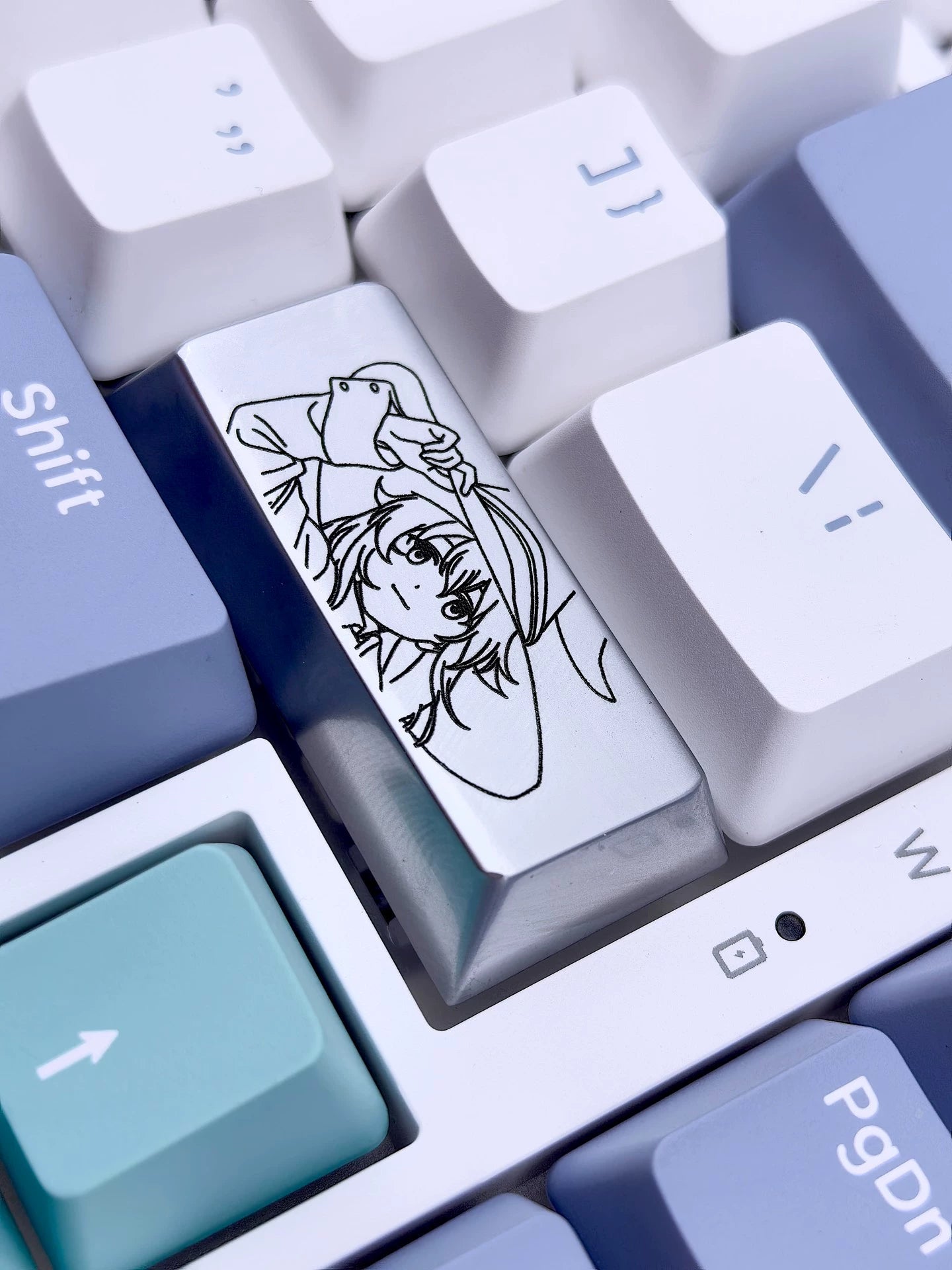 Mushoku Tensei Roxy 2.25U Zinc Alloy Keycaps - Custom Anime Mechanical Keyboard Keycaps for Gaming & Typing - Perfect for Anime Fans & Mechanical Keyboard Enthusiasts