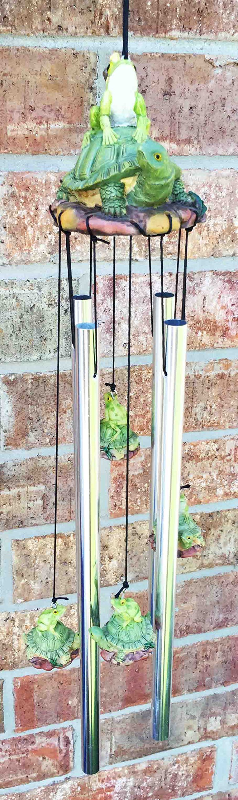 Pond Frog & Turtle Wind Chime - Relaxing Outdoor Decor for Garden & Patio