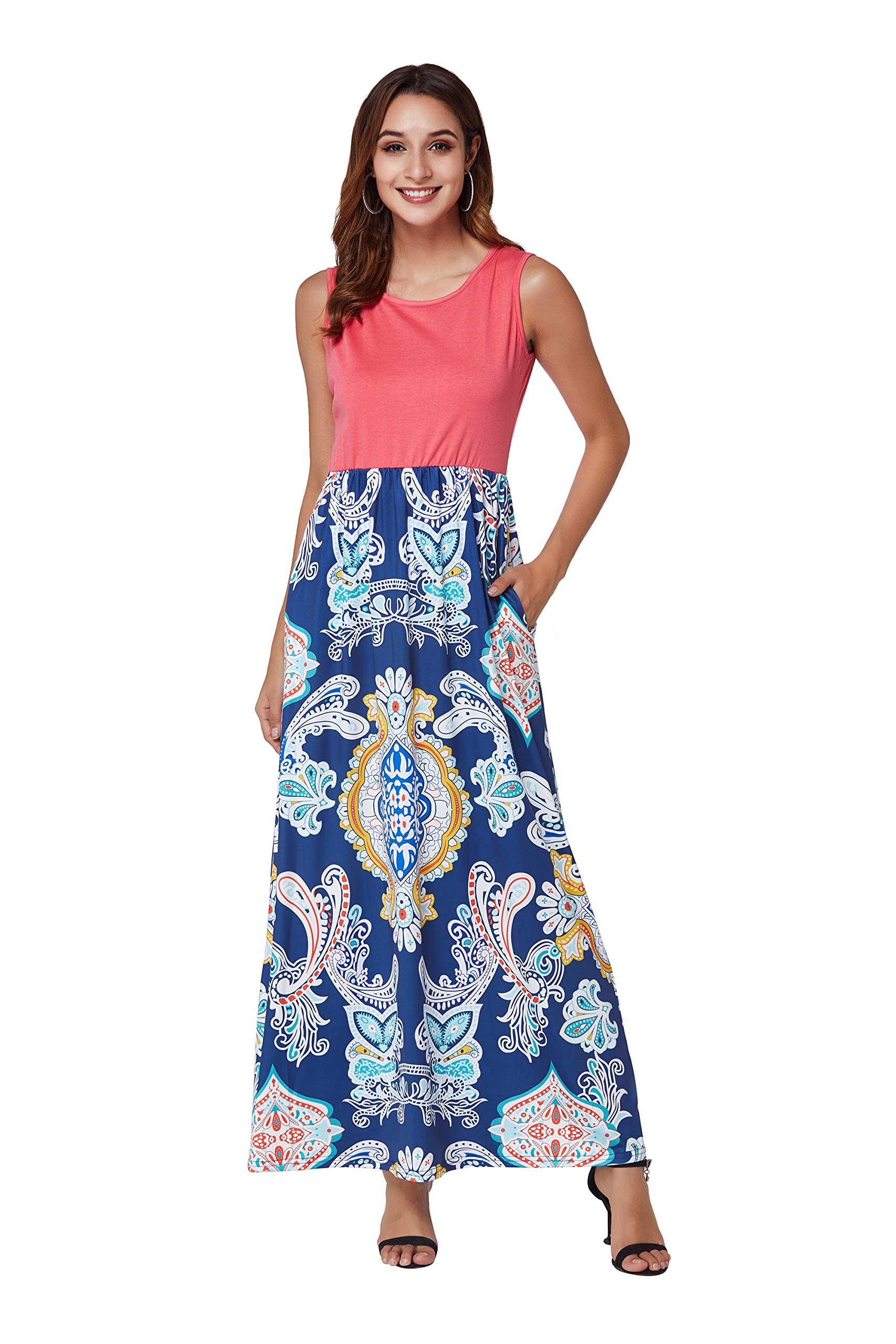 Semir Women's Summer Maxi Dresses - Petite Long Flowy Dress for Wedding Guest, Beach Vacation, Party & Special Occasions
