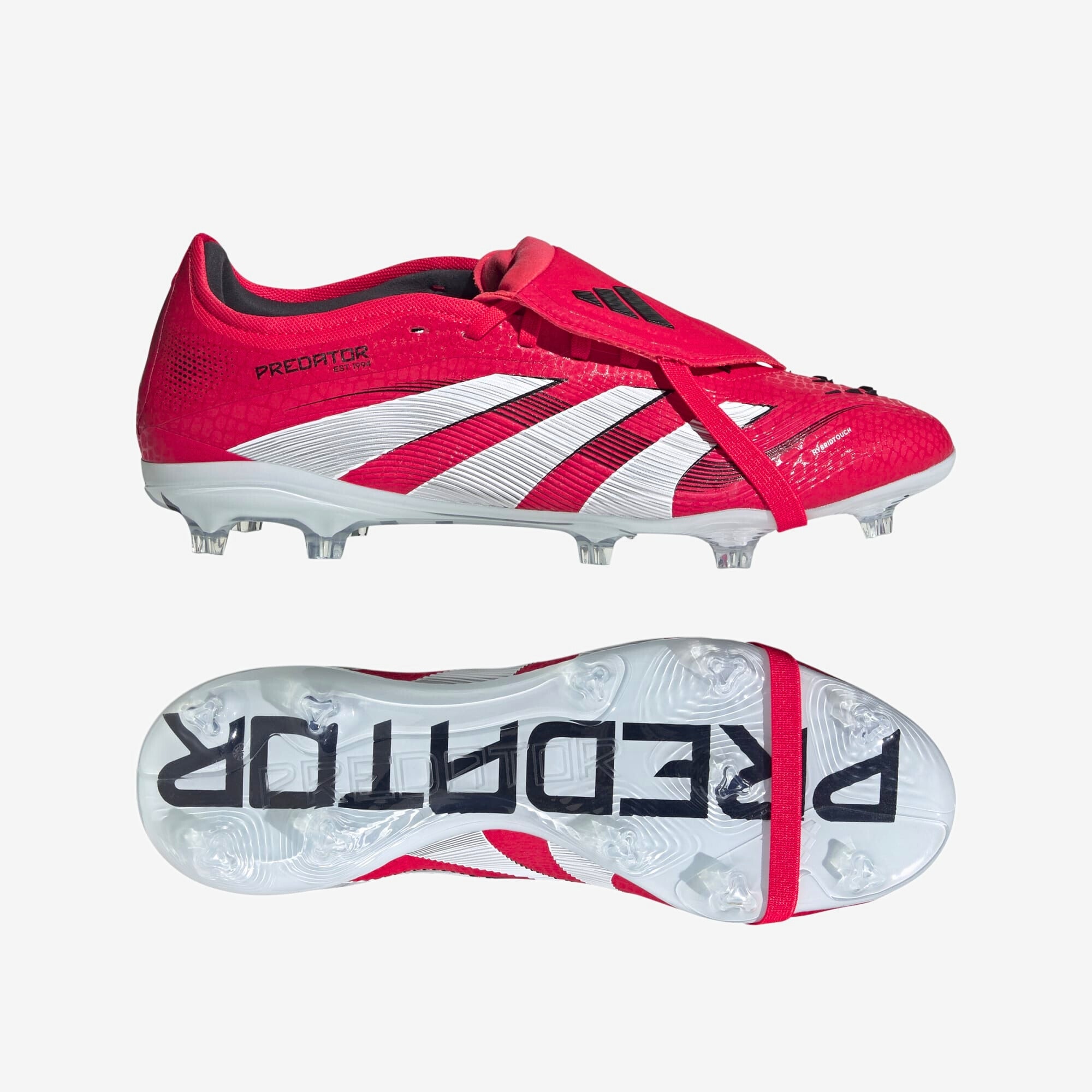 Adidas Predator Pro Fold Over Tongue Soccer Cleats - Lightweight Football Shoes for Men with Enhanced Grip - Perfect for Turf, Grass & Indoor Matches