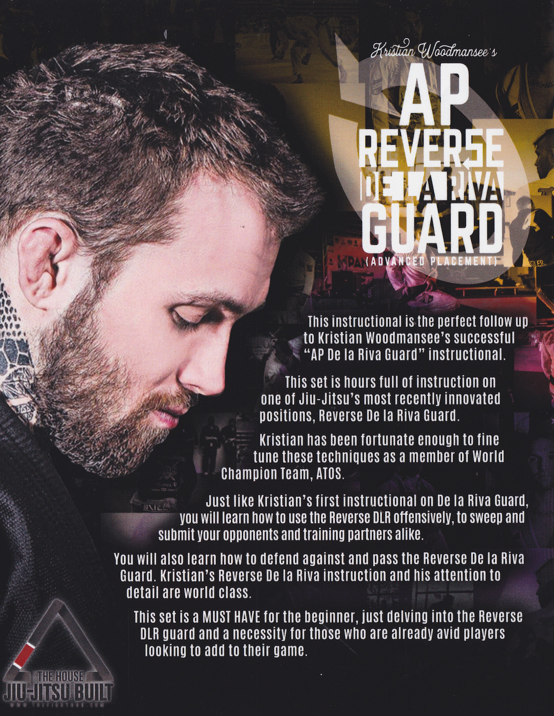 AP Reverse De la Riva Guard BJJ Instructional DVD by Kristian Woodmansee - Learn Advanced Brazilian Jiu-Jitsu Techniques for Competition & Training